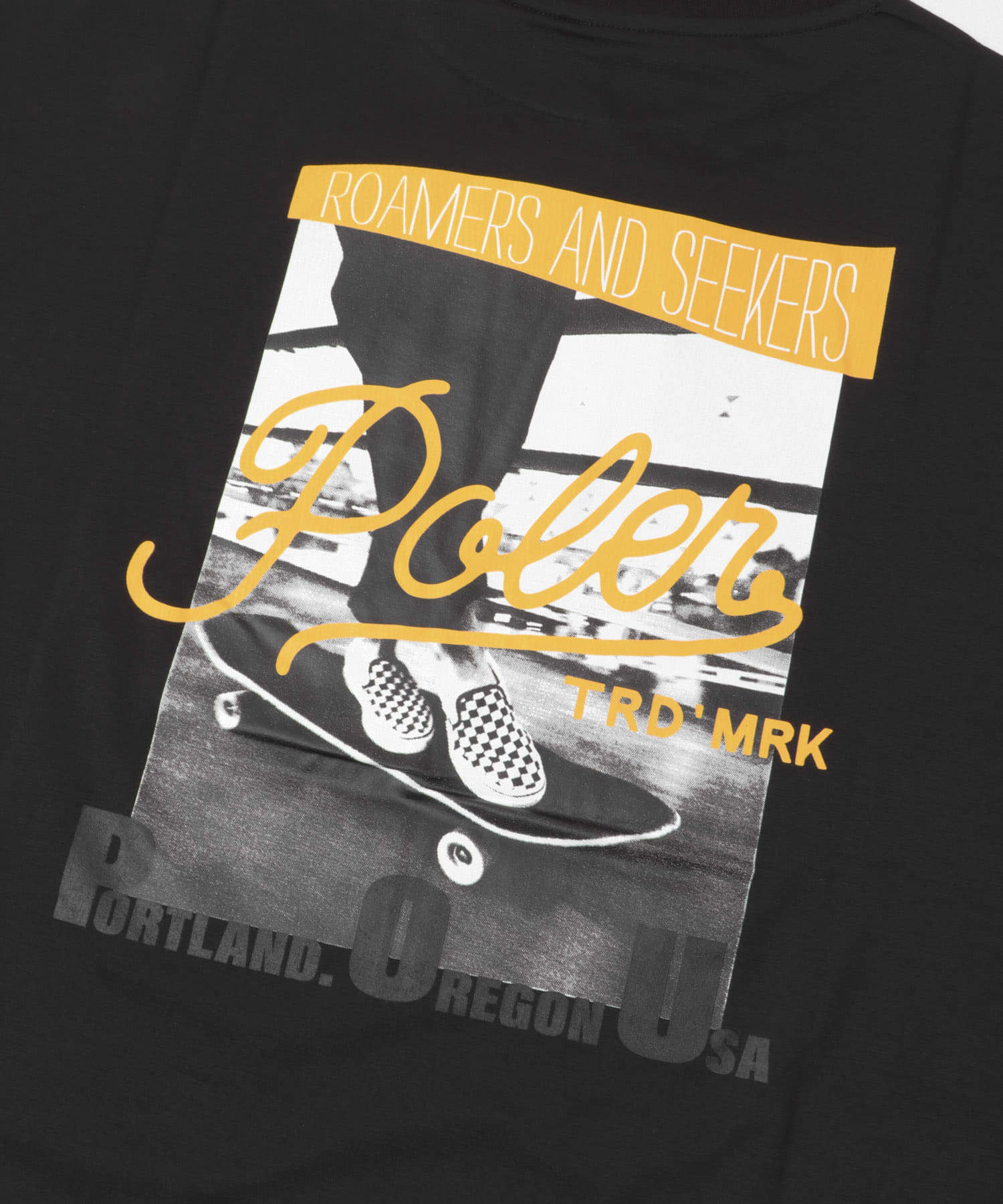 POLeR　PHOTO QUICK DRY T-SHIRTS BLACK M