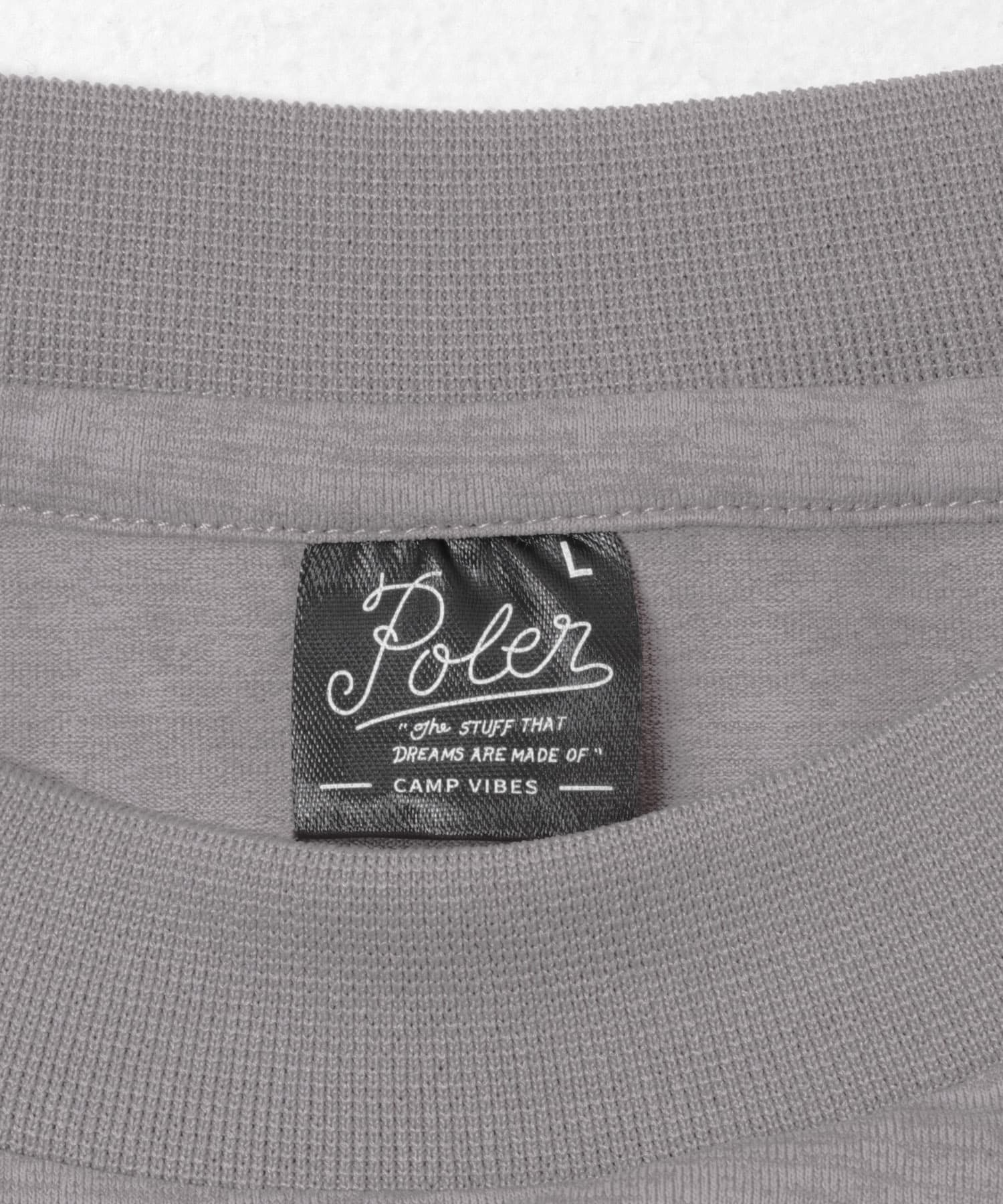 POLeR　PHOTO QUICK DRY T-SHIRTS GRAY M