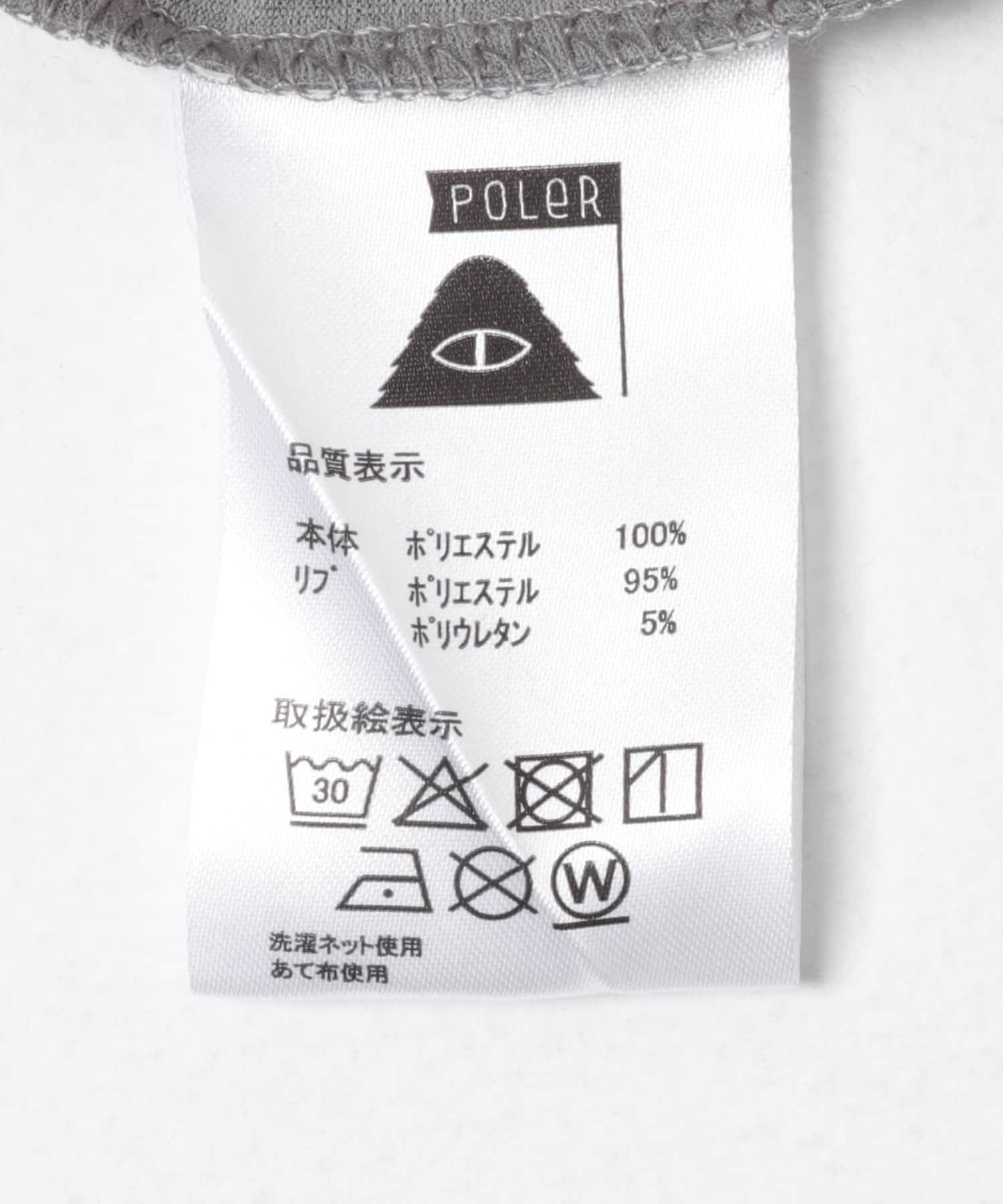 POLeR　PHOTO QUICK DRY T-SHIRTS GRAY L