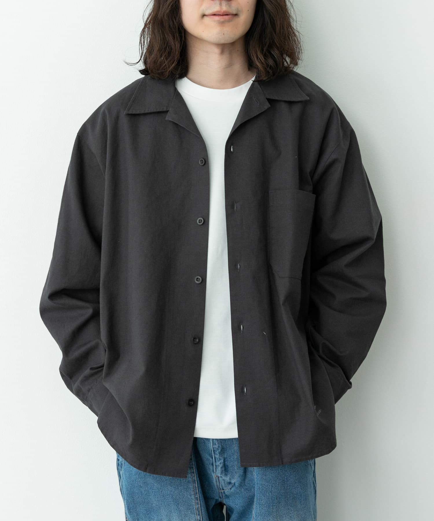 ARMY TWILL　COTTON LINEN UTILITYSHIRTS