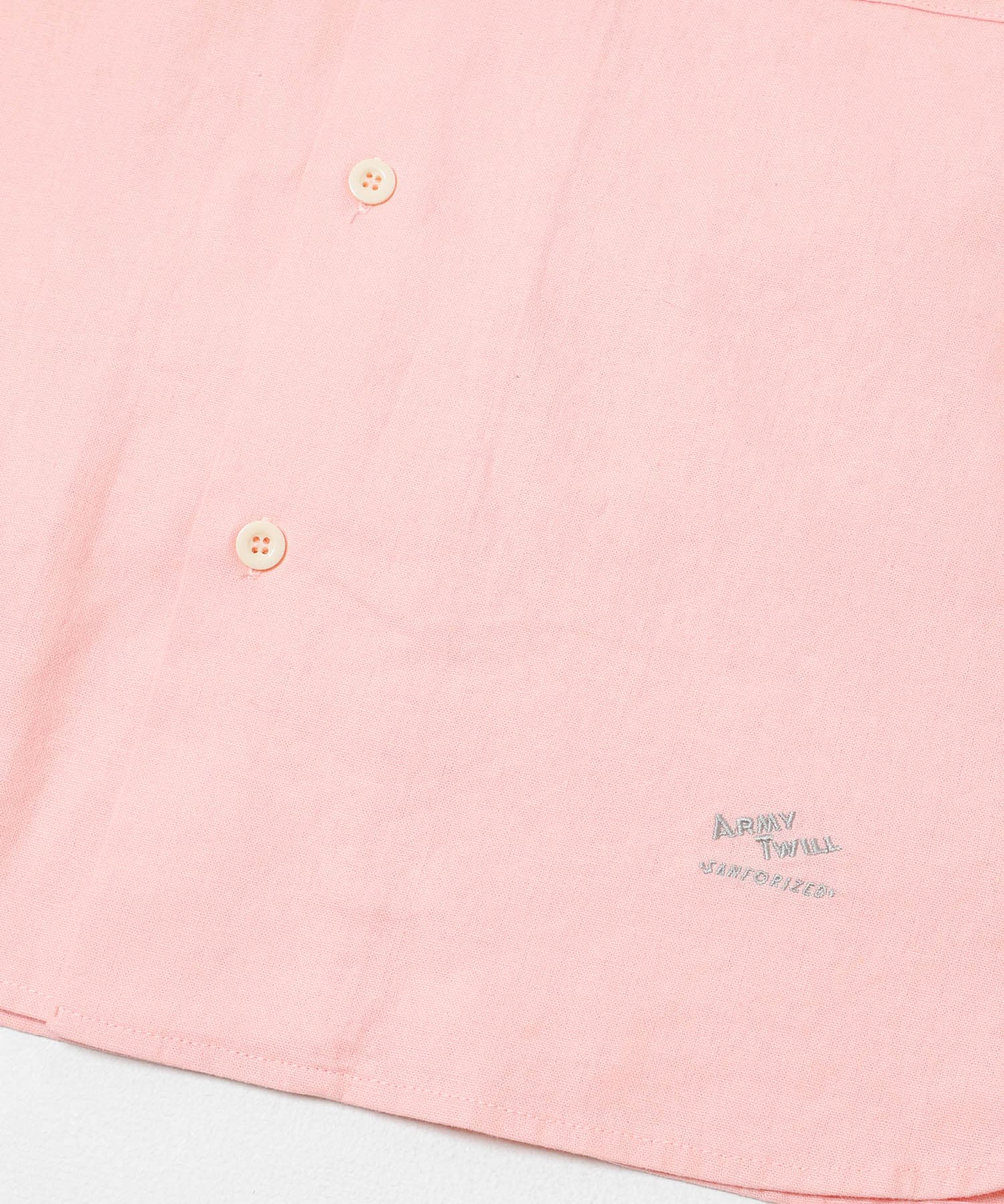 ARMY TWILL　COTTON LINEN UTILITYSHIRTS PINK S