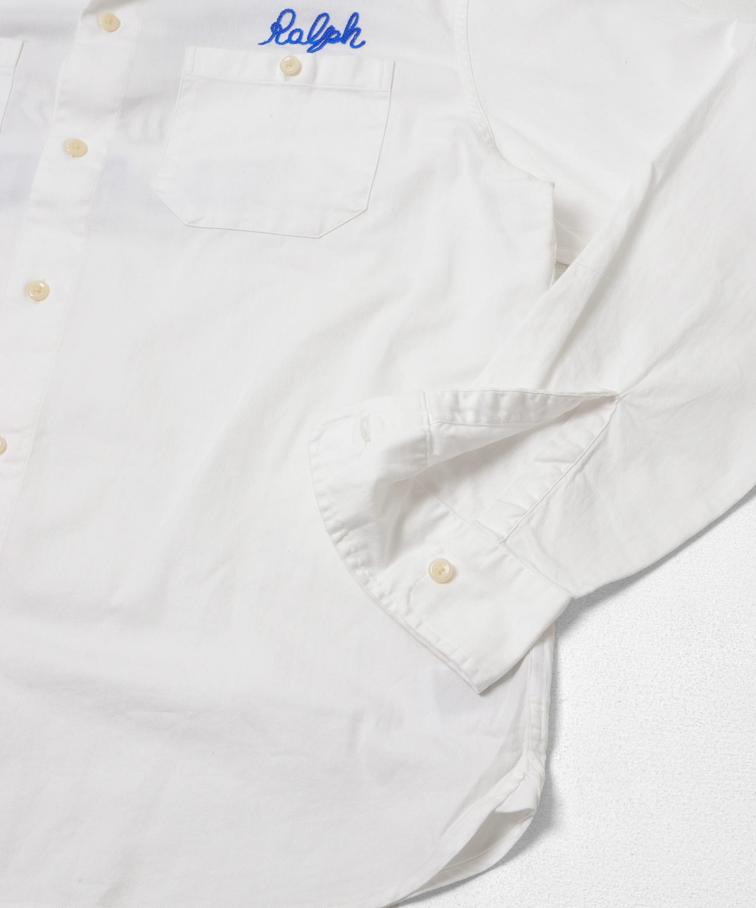 POLO RALPH LAUREN　WOVEN-SPORT SHIRT WHITE M