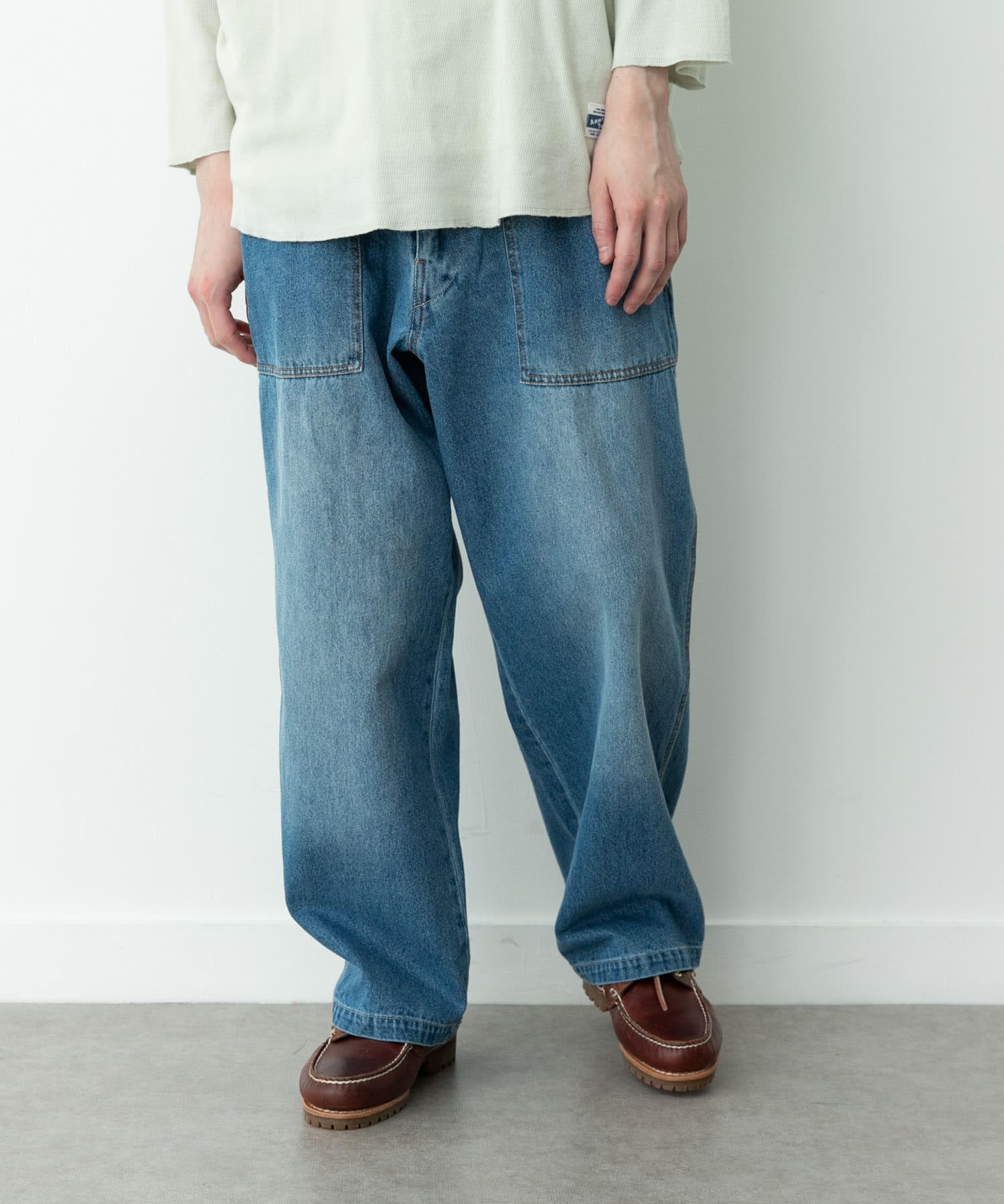 ARMY TWILL　DENIM BAKER PANTS