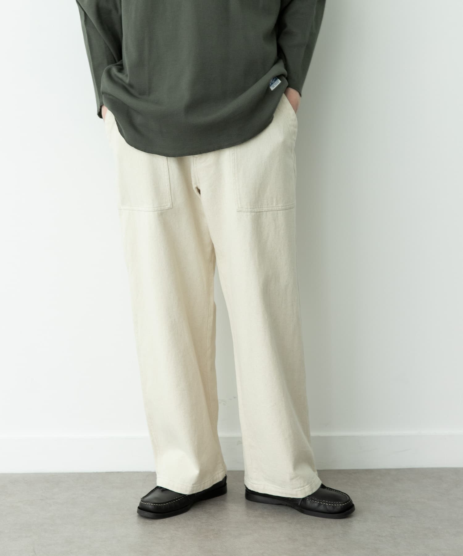 ARMY TWILL　DENIM BAKER PANTS