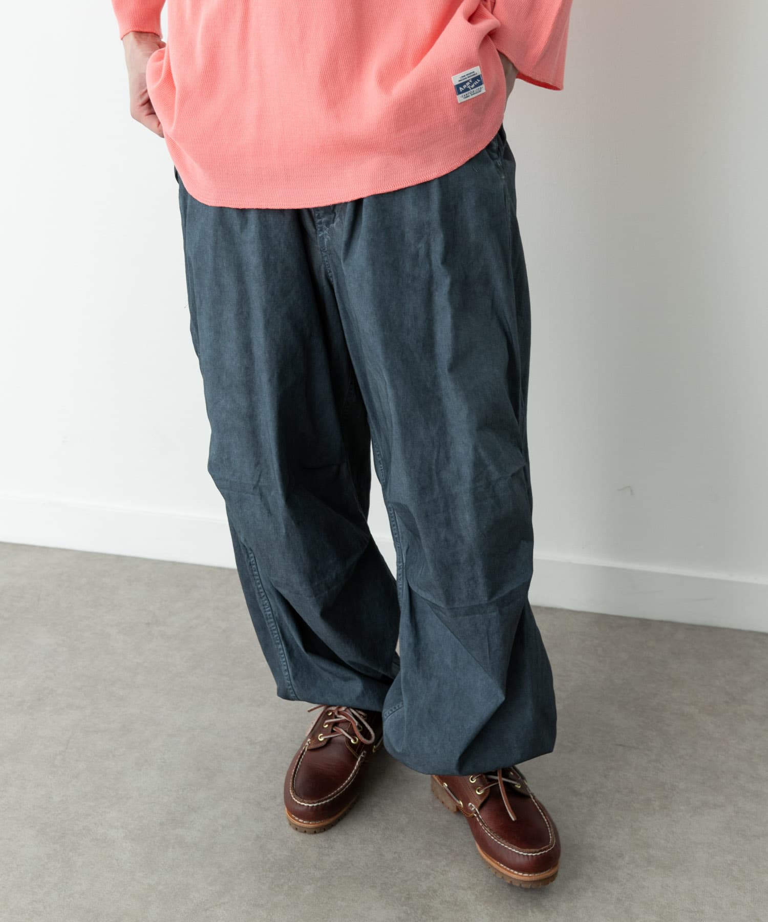 ARMY TWILL　UNEVEN DYEING OVER PANTS