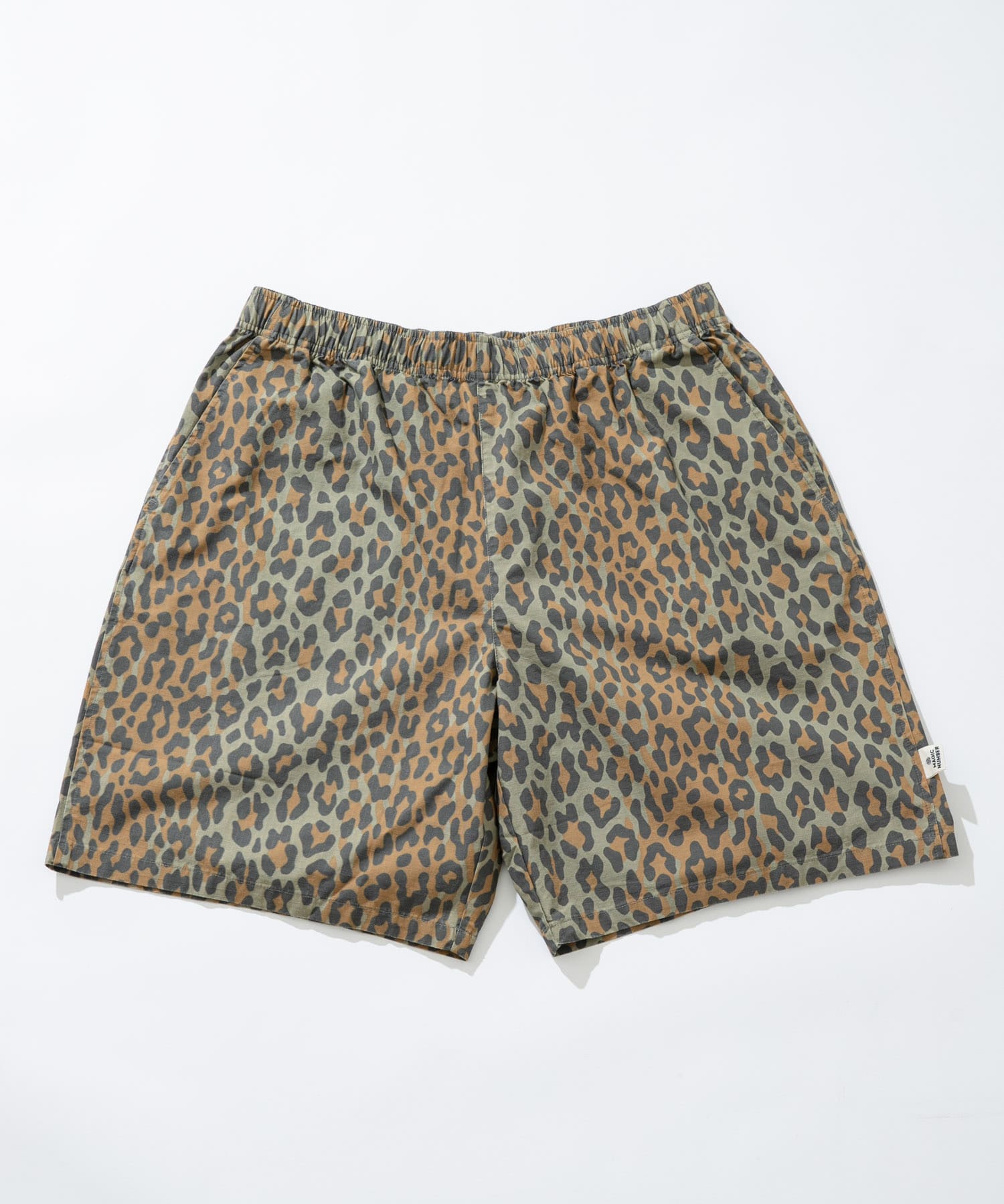 MAGIC NUMBER　COTTON LEOPARD BEACHPANTS BROWN M