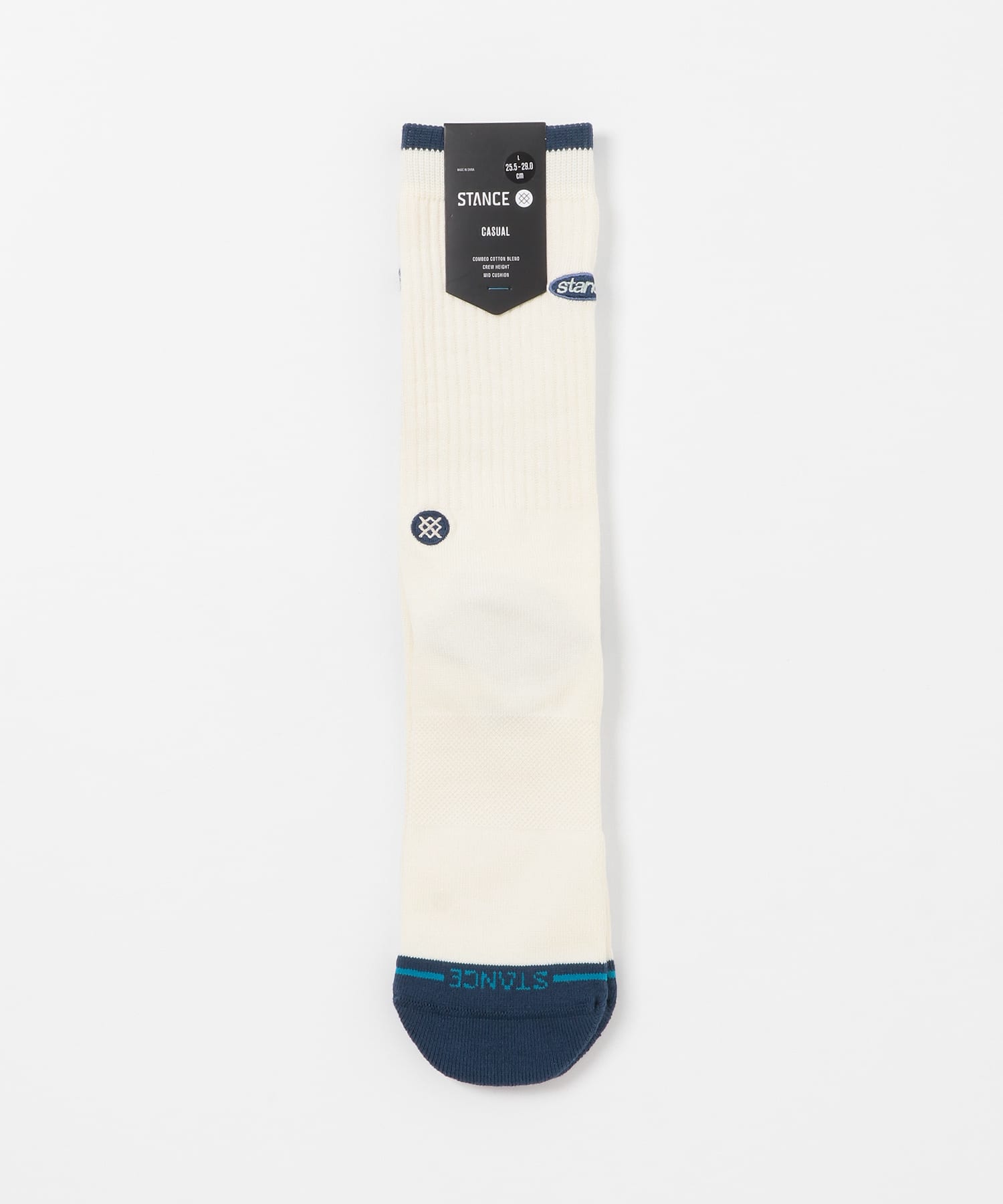 STANCE SOCKS　BLURRED CREW CANVAS L