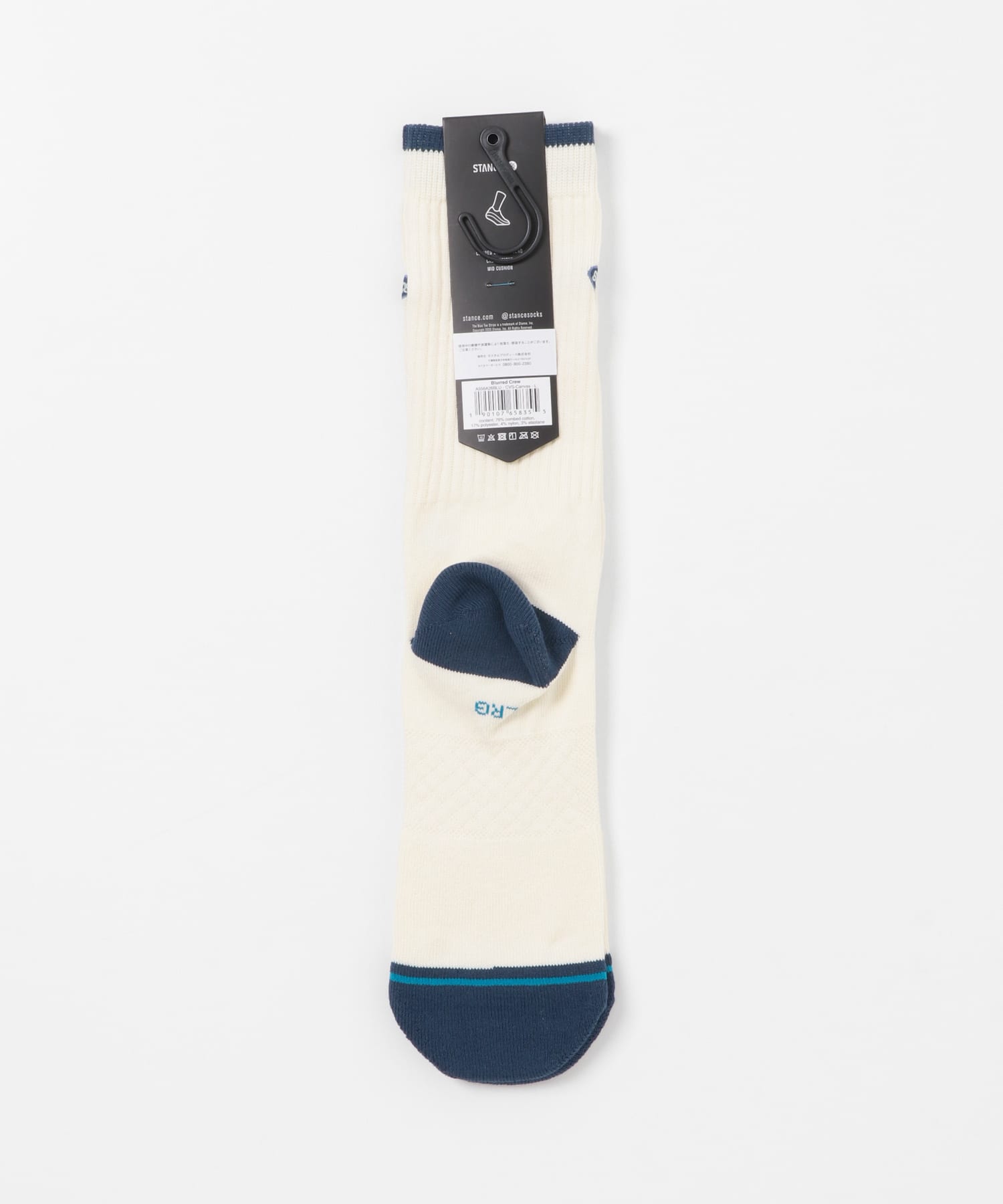 STANCE SOCKS　BLURRED CREW CANVAS L
