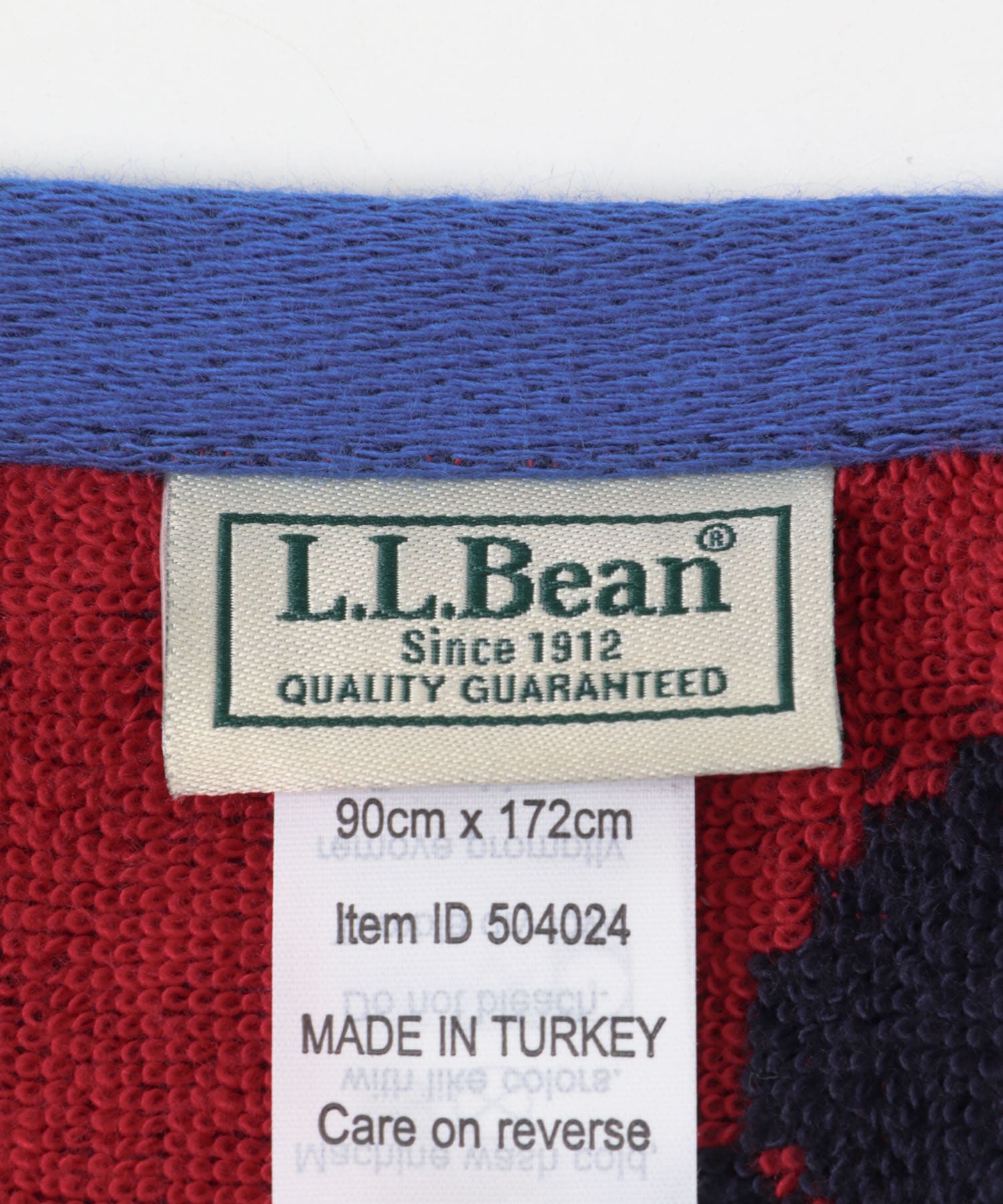L.L.Bean　BEACH TOWEL LOBSTERS NAVY One