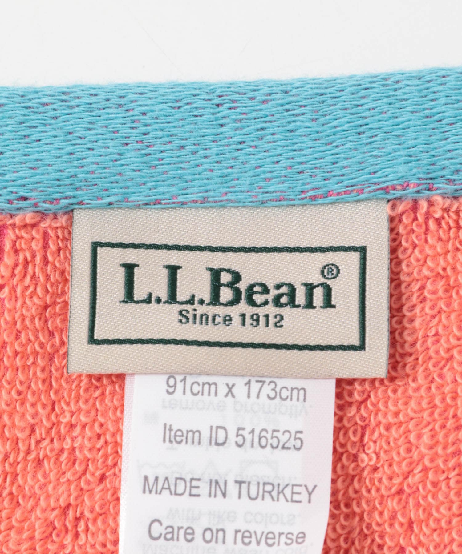 L.L.Bean　BEACH TOWEL STARFISH CORAL One