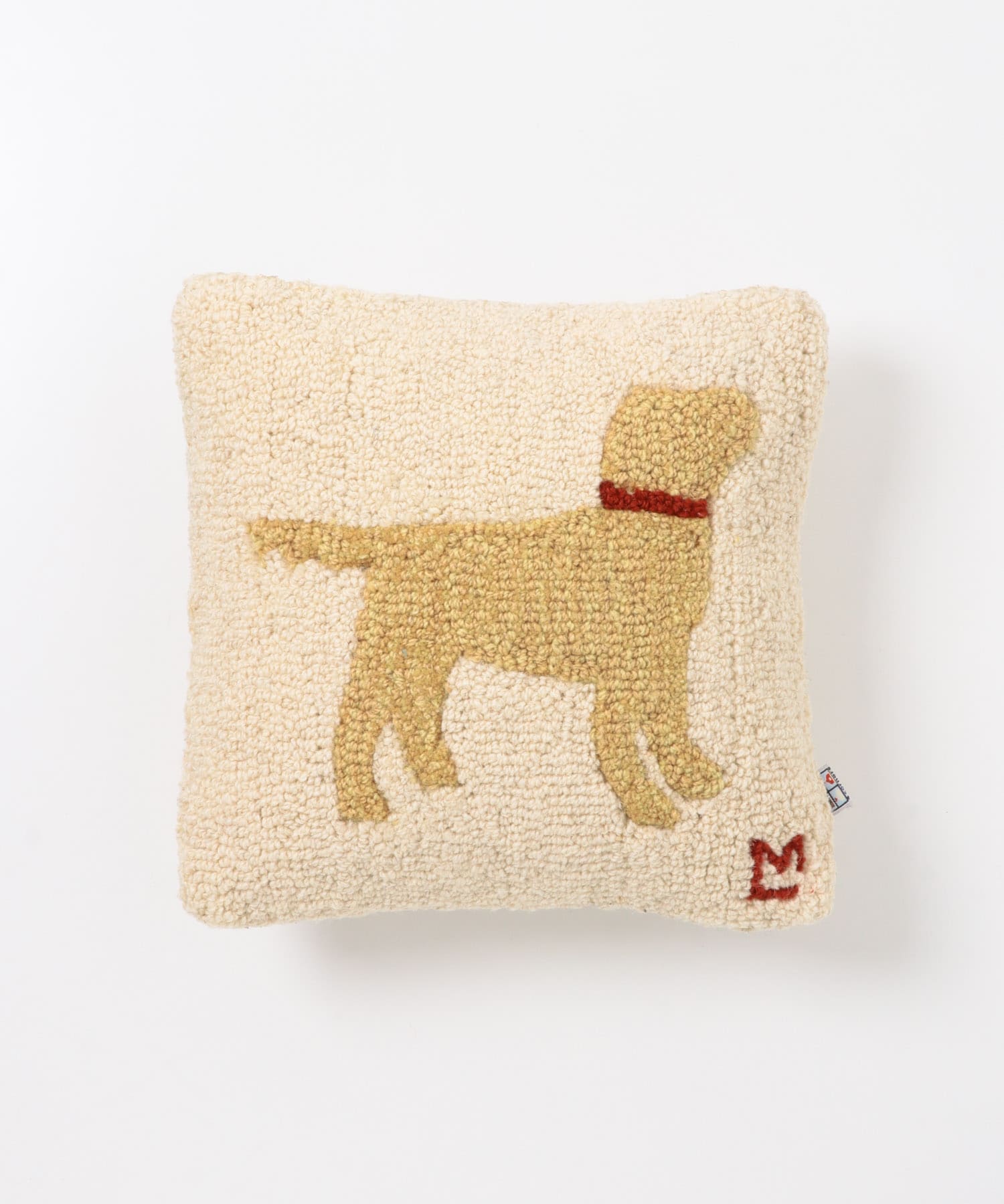 L.L.Bean　WOOL PILLOW YELLOW DOG YELLOW One