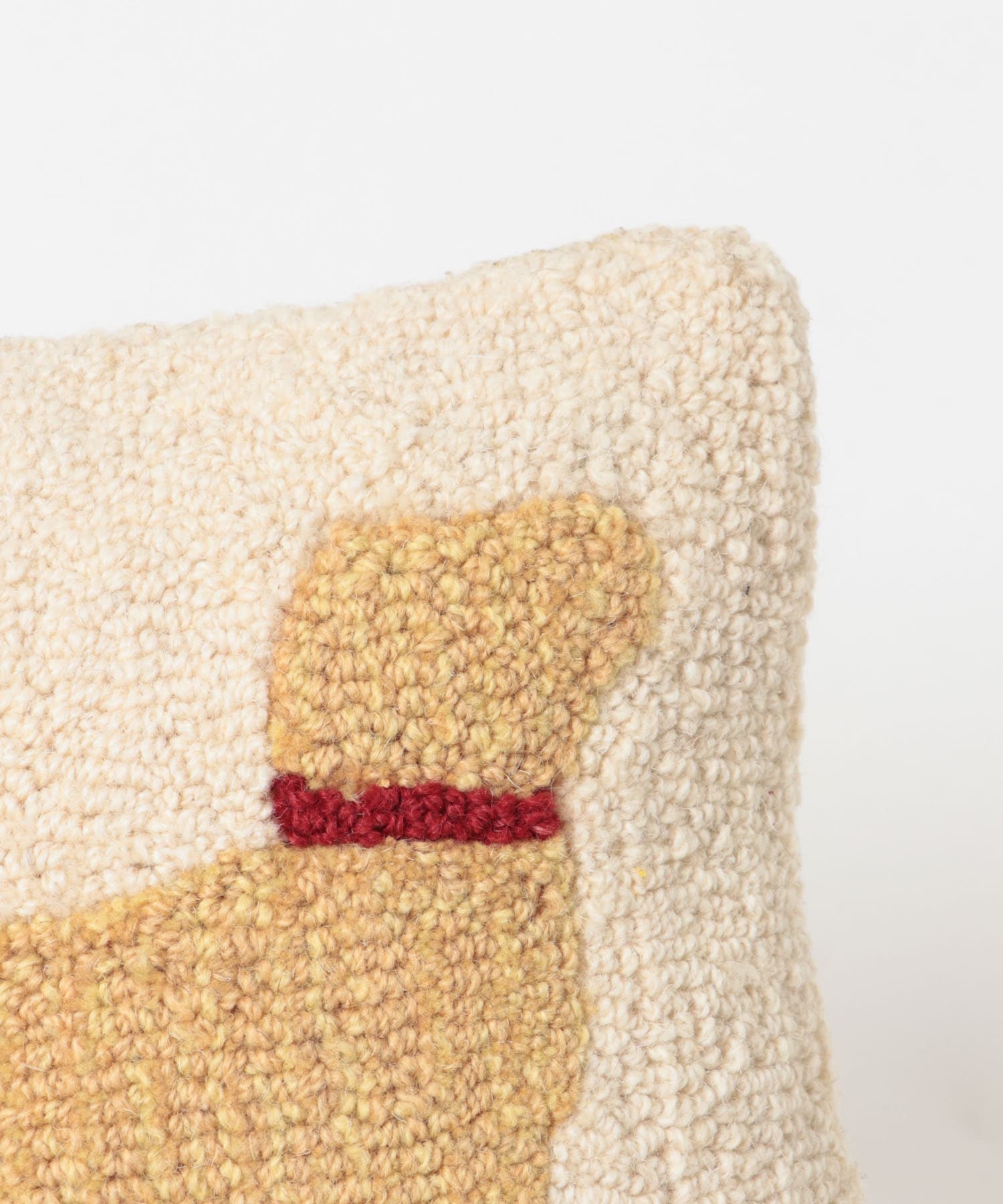 L.L.Bean　WOOL PILLOW YELLOW DOG YELLOW One