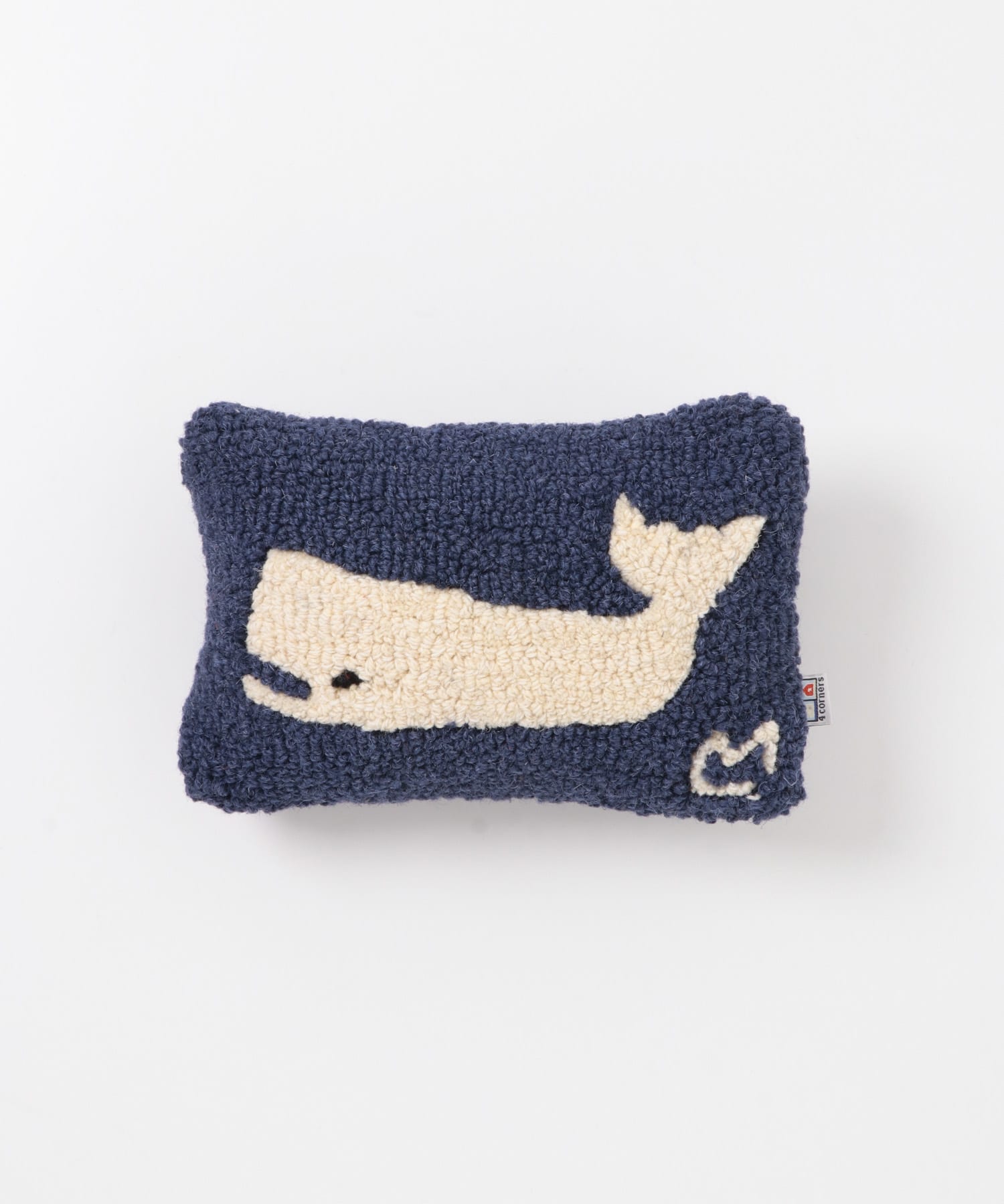 L.L.Bean　WOOL PILLOW WHALE BLUE One