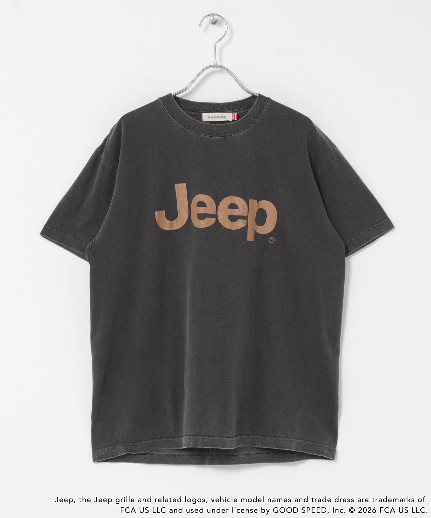 GOOD ROCK SPEED　ジープ T-SHIRTS CHARCOAL Free