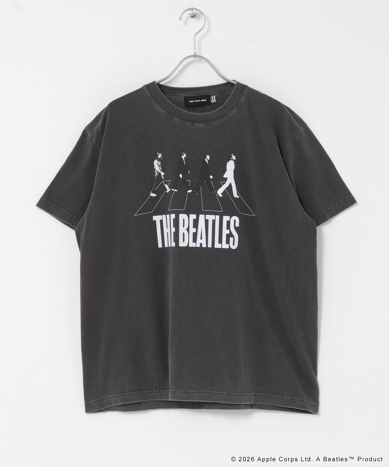 GOOD ROCK SPEED　THE BEATLES T-SHIRTS CHARCOAL Free