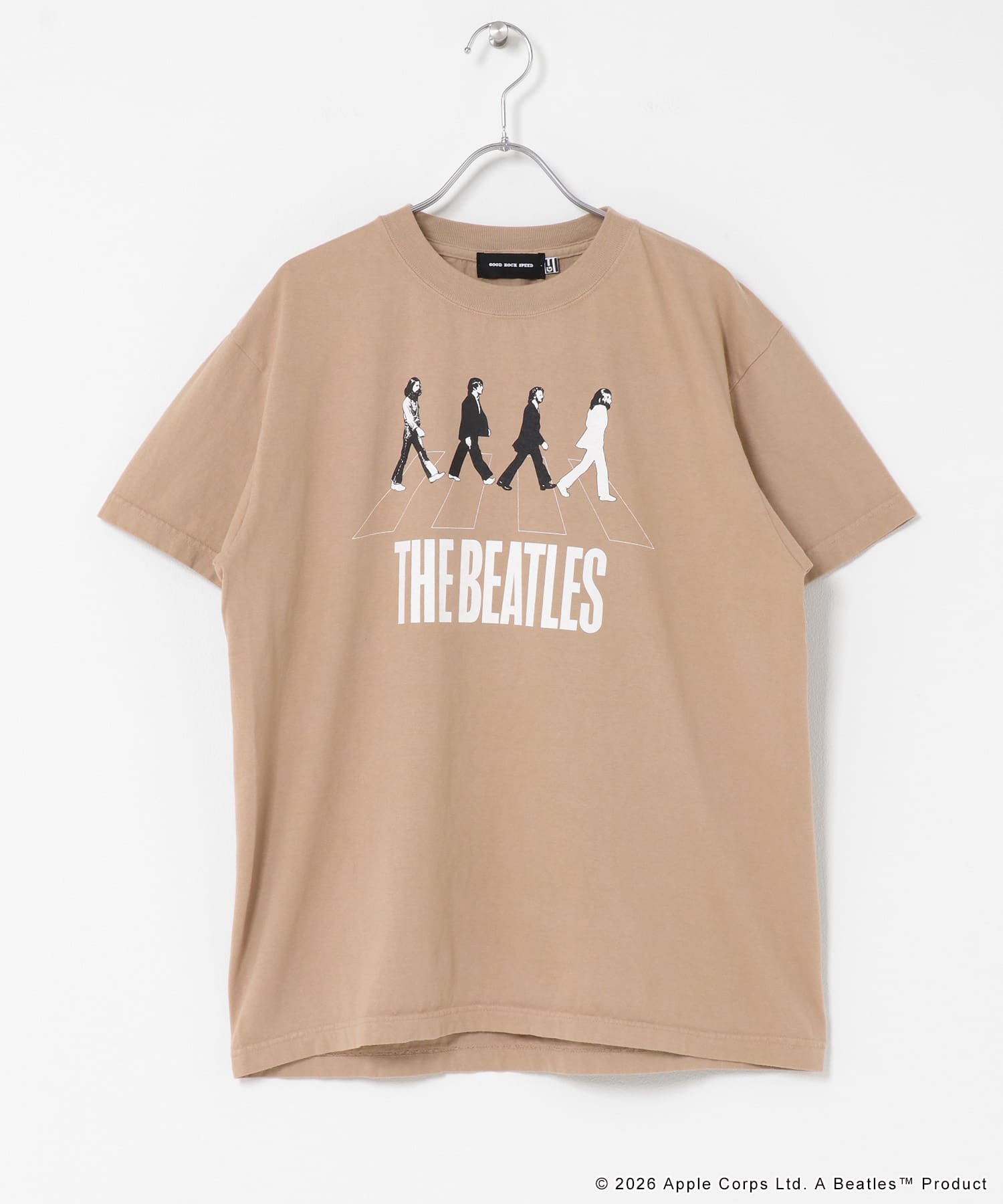 GOOD ROCK SPEED　THE BEATLES T-SHIRTS L BEIGE Free