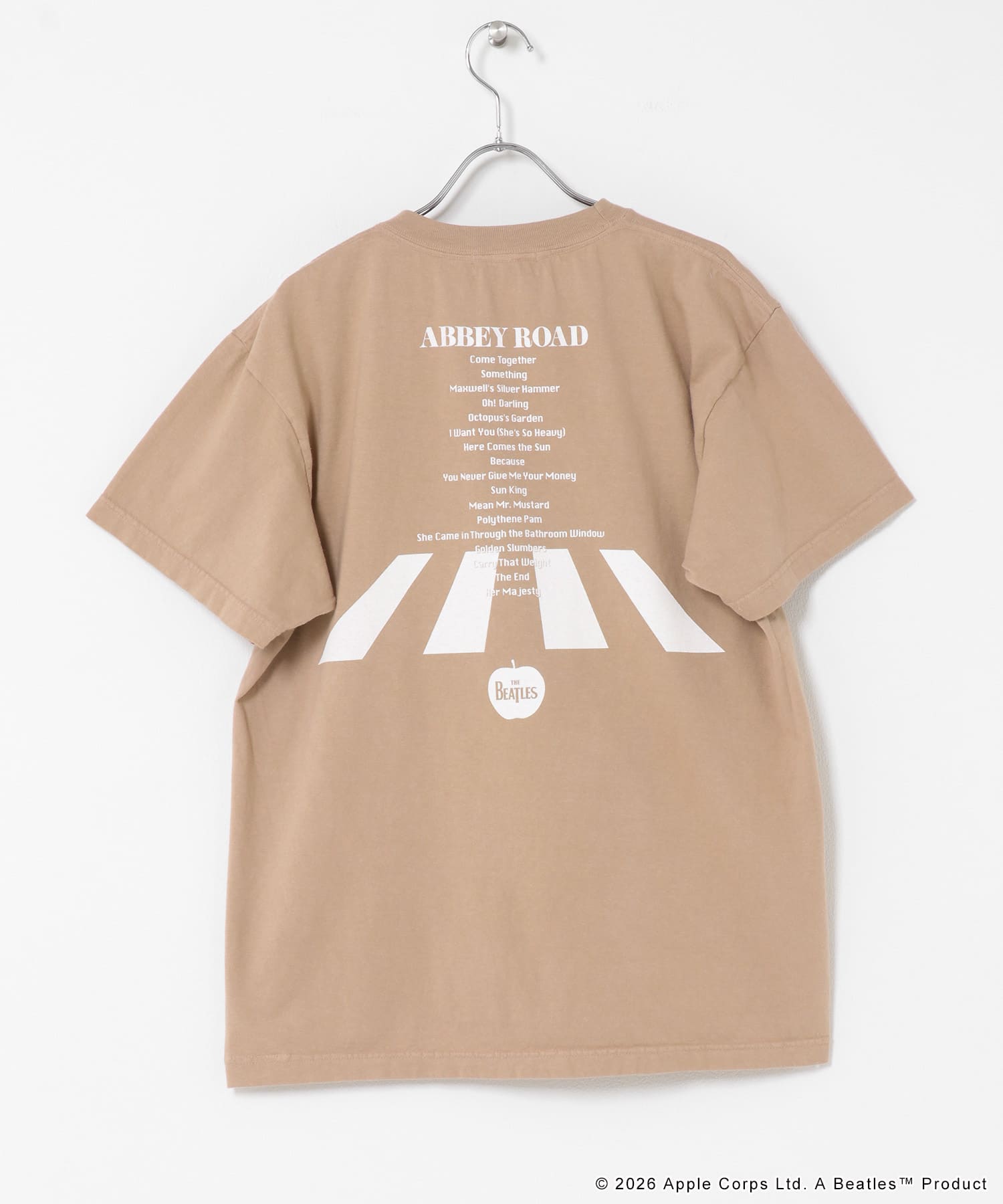 GOOD ROCK SPEED　THE BEATLES T-SHIRTS L BEIGE Free