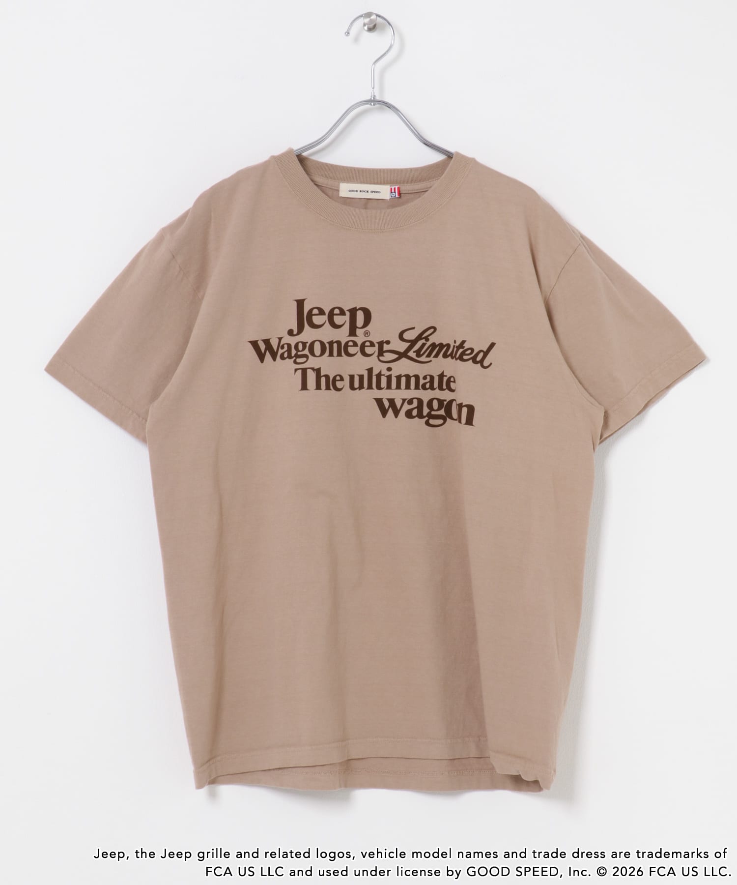 GOOD ROCK SPEED　ジープT-SHIRTS L BEIGE Free