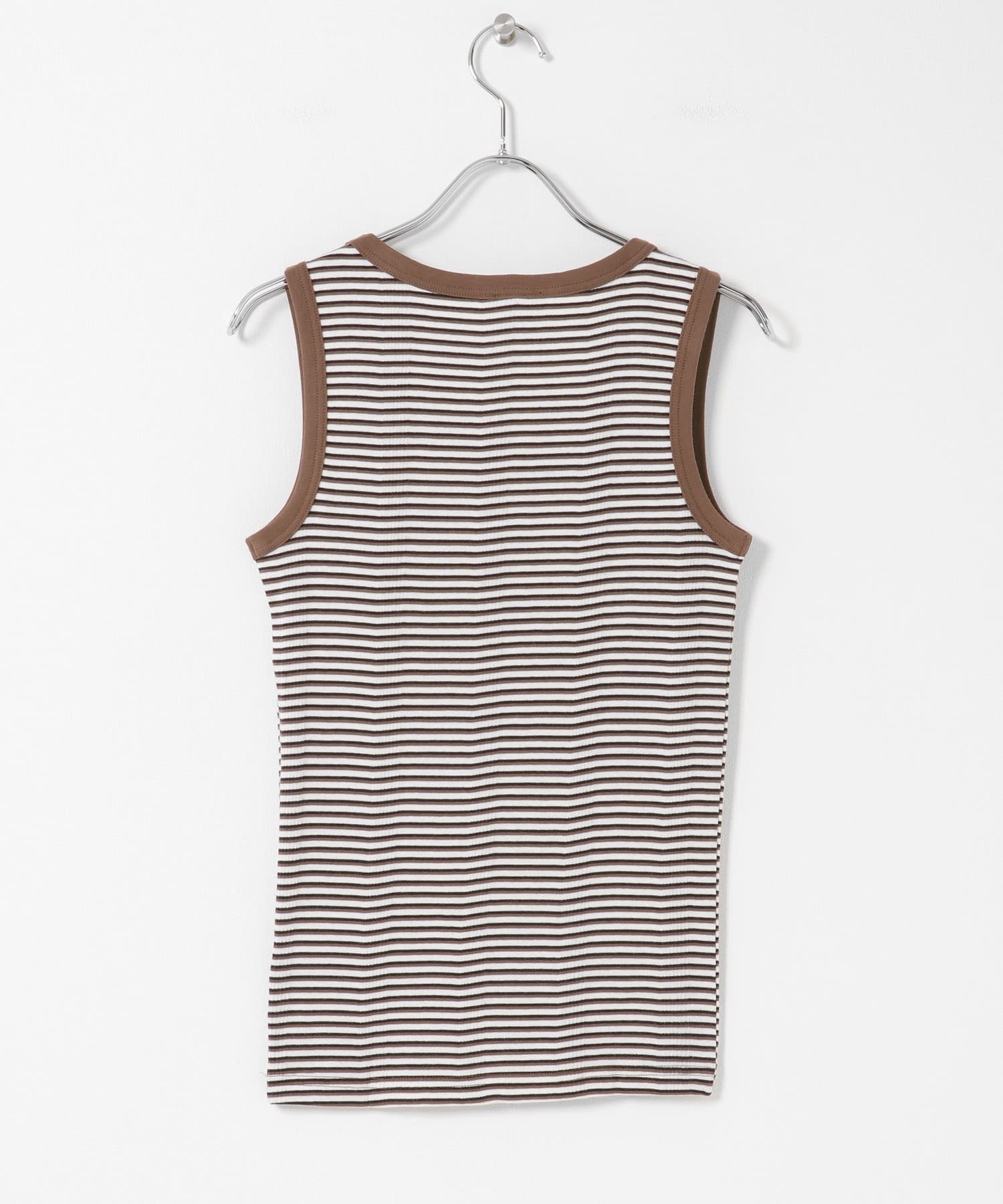 Miller　パネルリブタンクトップ 16BRN-BK One