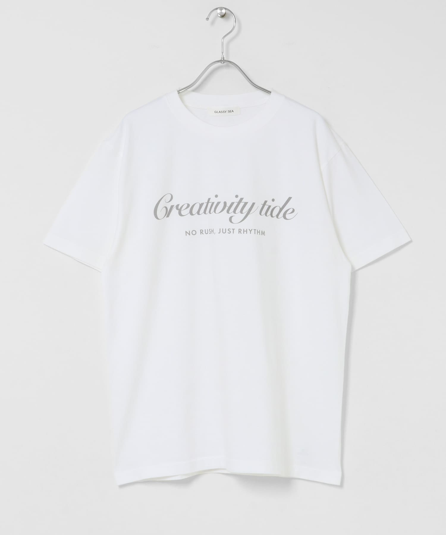 GLASSY SEA　クリエイティブタイドTシャツ WHITE M