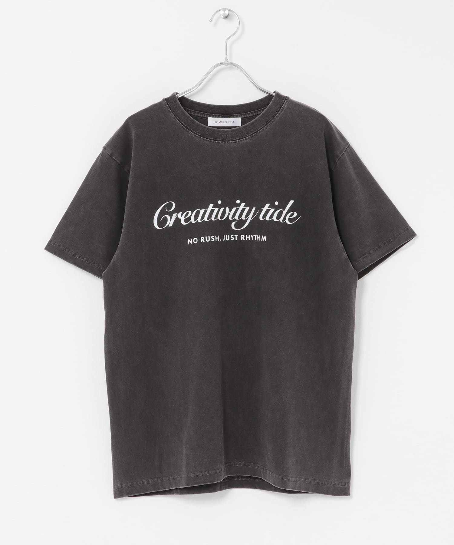 GLASSY SEA　クリエイティブタイドTシャツ BLACK M