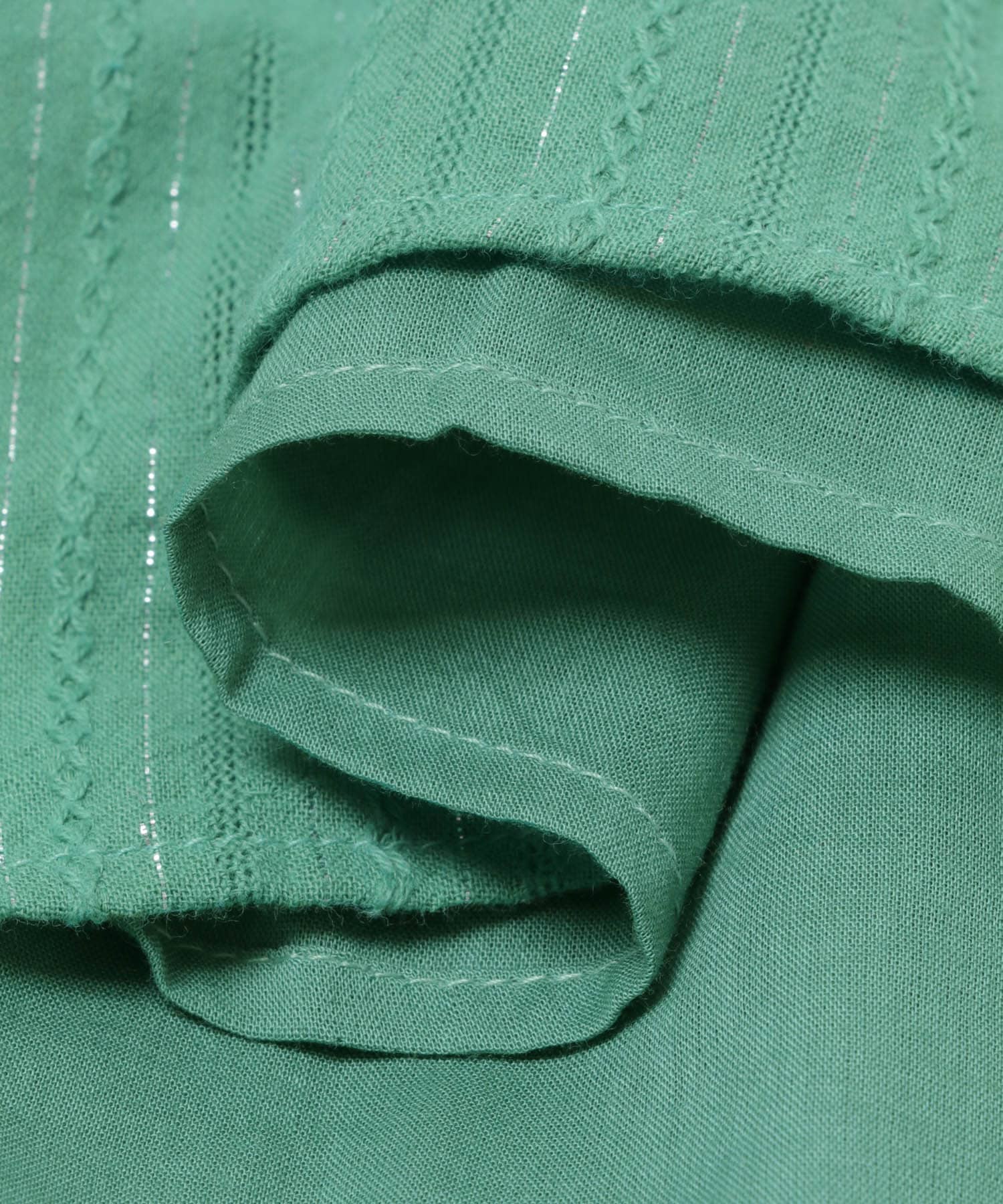 sara mallika　ジャガードミラーエンブロイダリードレス GREEN M