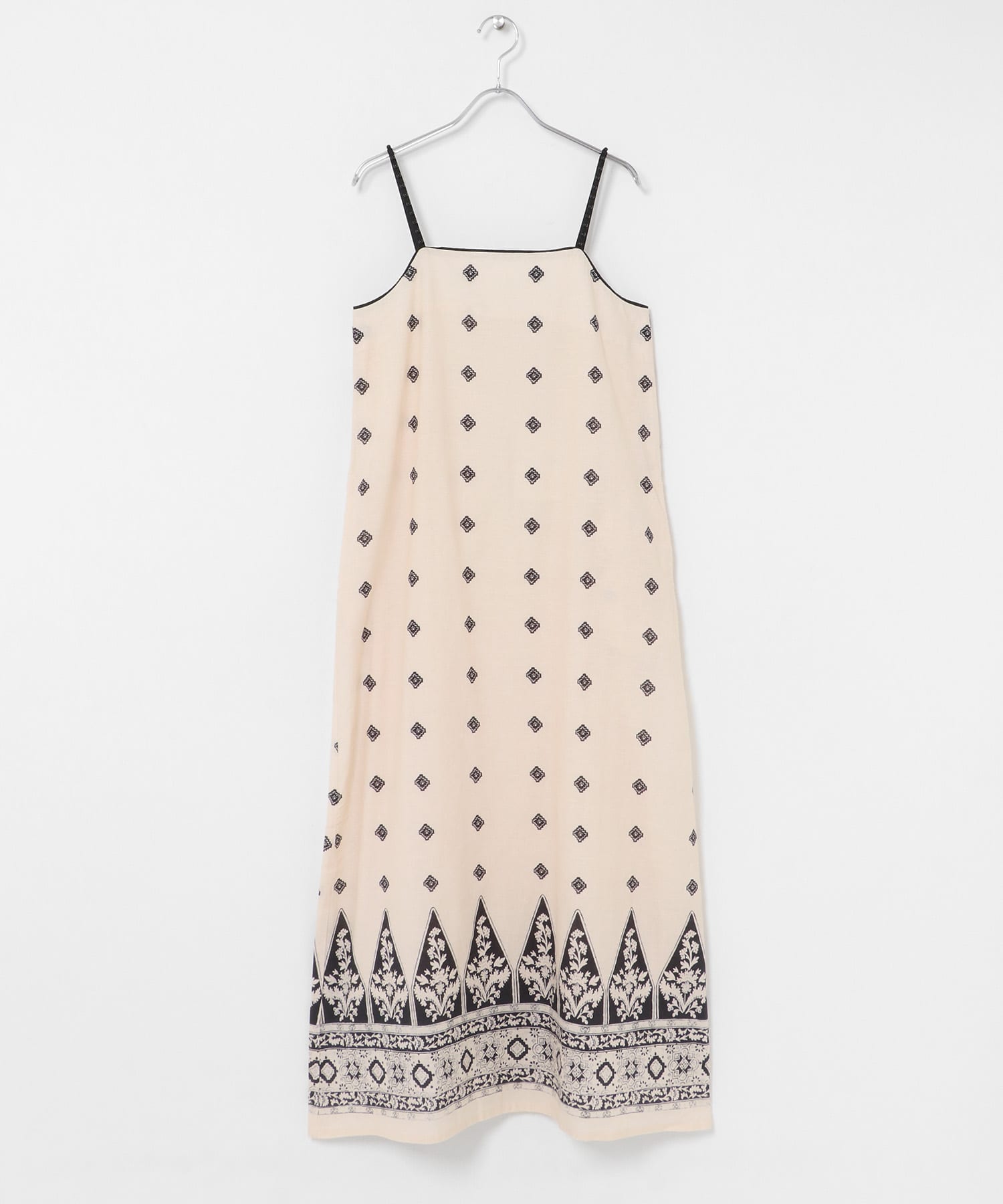 sara mallika　ジグザグフラワープリントキャミドレス