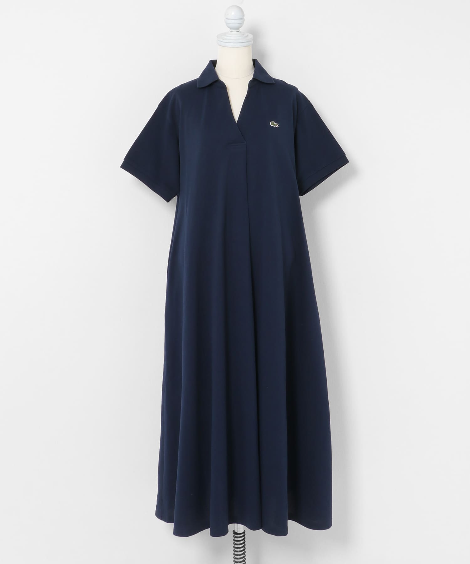 LACOSTE スキッパーネックポロドレス(36 BLACK): ワンピース｜URBAN