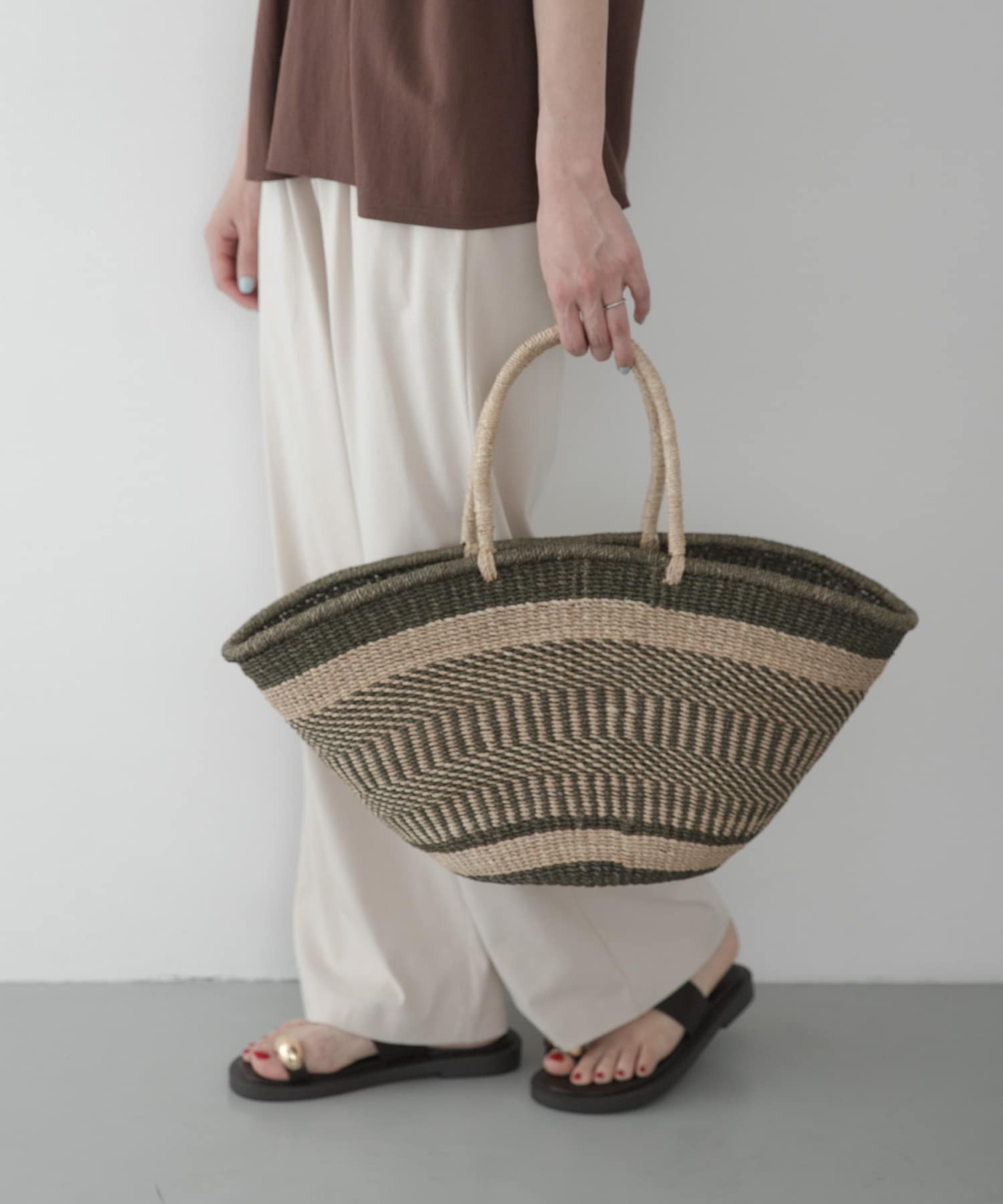 BAGMATI　アバカボーダーバッグ