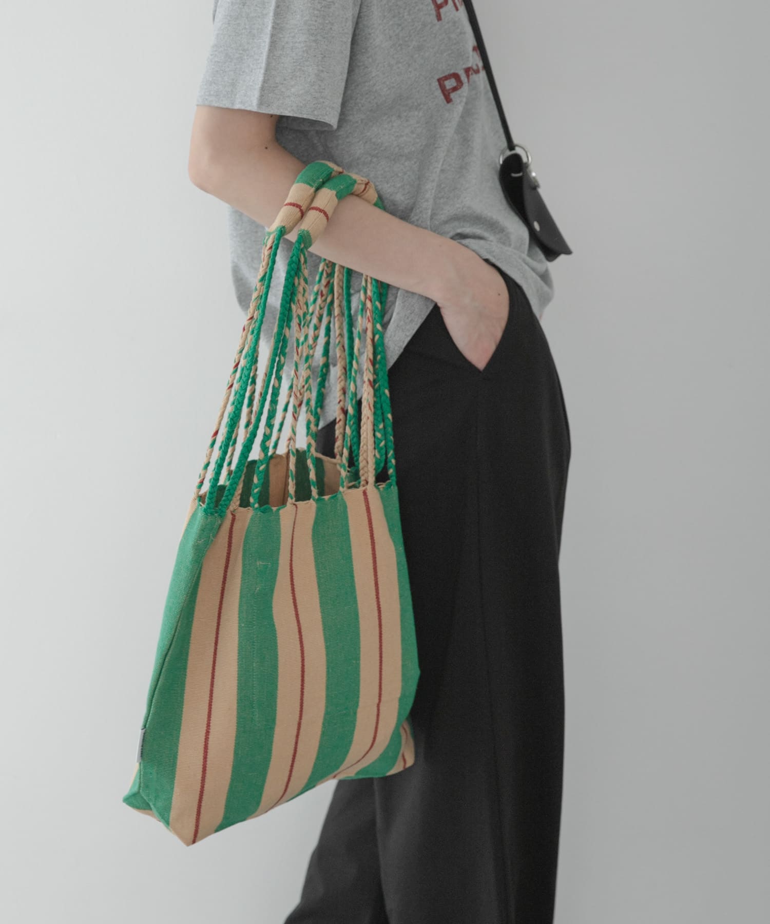 DULTON　ハンモックトートバッグ M GREEN One