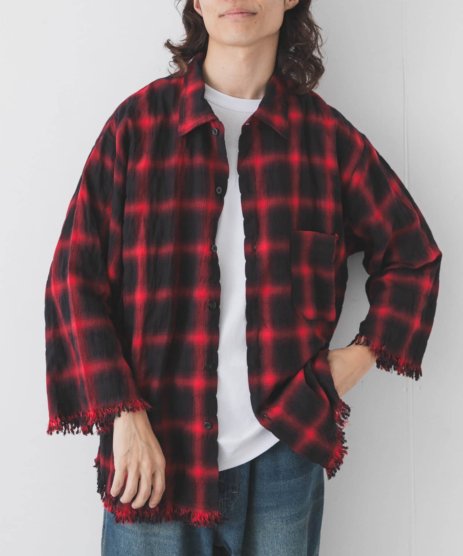 ARMY TWILL　Checked Utility Shirts
