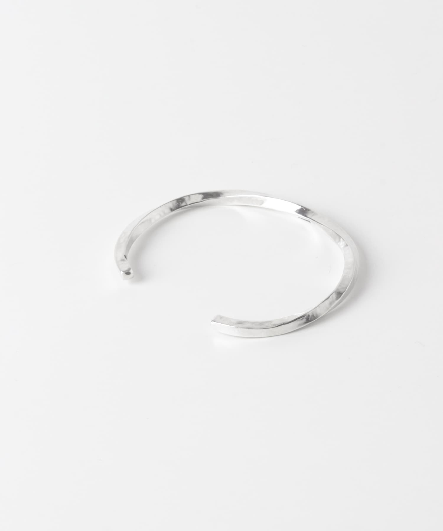 MANANAS　Twisted Bangle Slim SILVER One