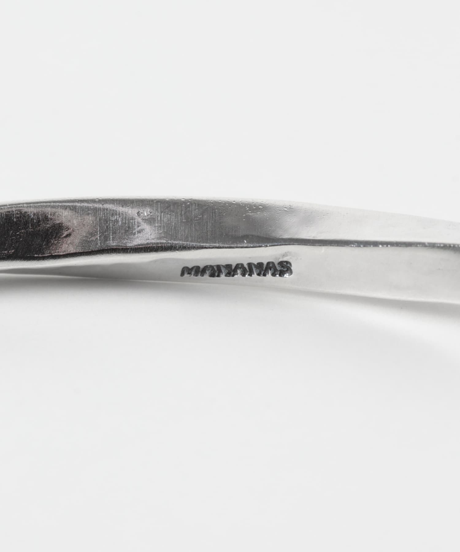 MANANAS　Twisted Bangle Slim SILVER One