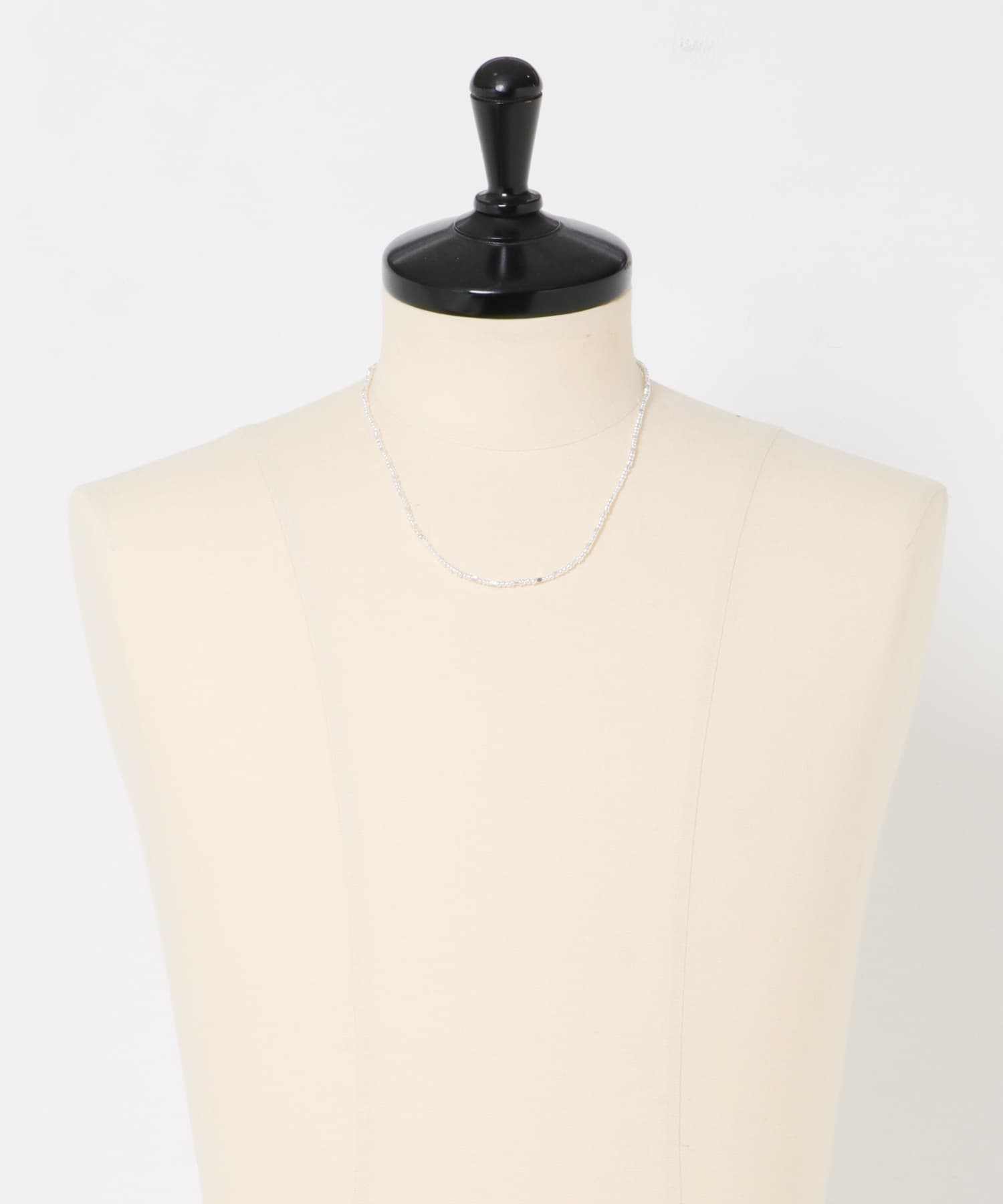 MANANAS　Mix Beads Necklace SILVER One