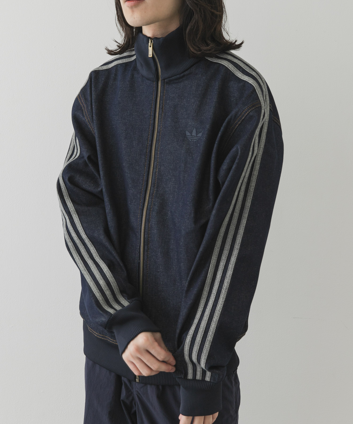 adidas　DENIM FIREBIRD TRACK TOP
