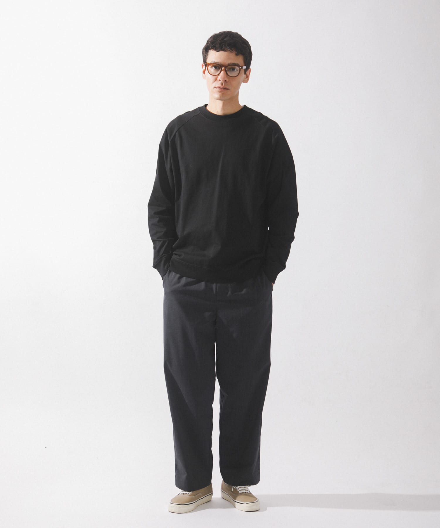 ハイスペラグランロングスリーブTシャツ(S ブラウン): トップス｜URBAN
