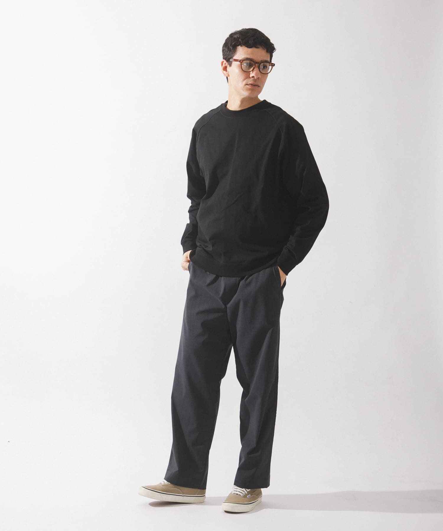 ハイスペラグランロングスリーブTシャツ(S ブラウン): トップス｜URBAN
