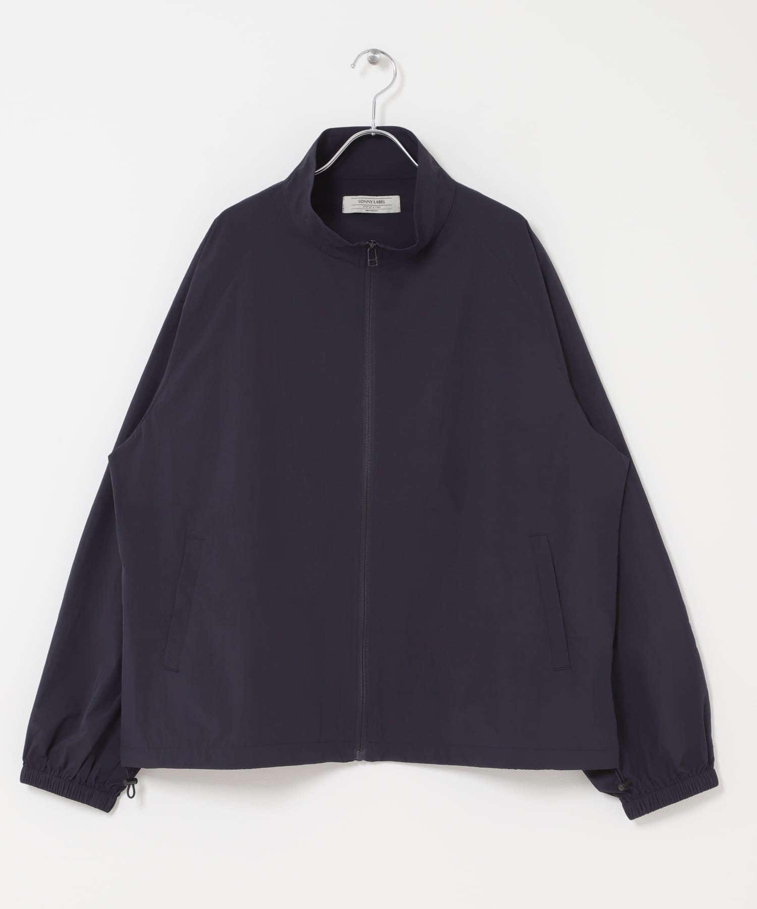 撥水ベーシックスタンドブルゾン ネイビー M