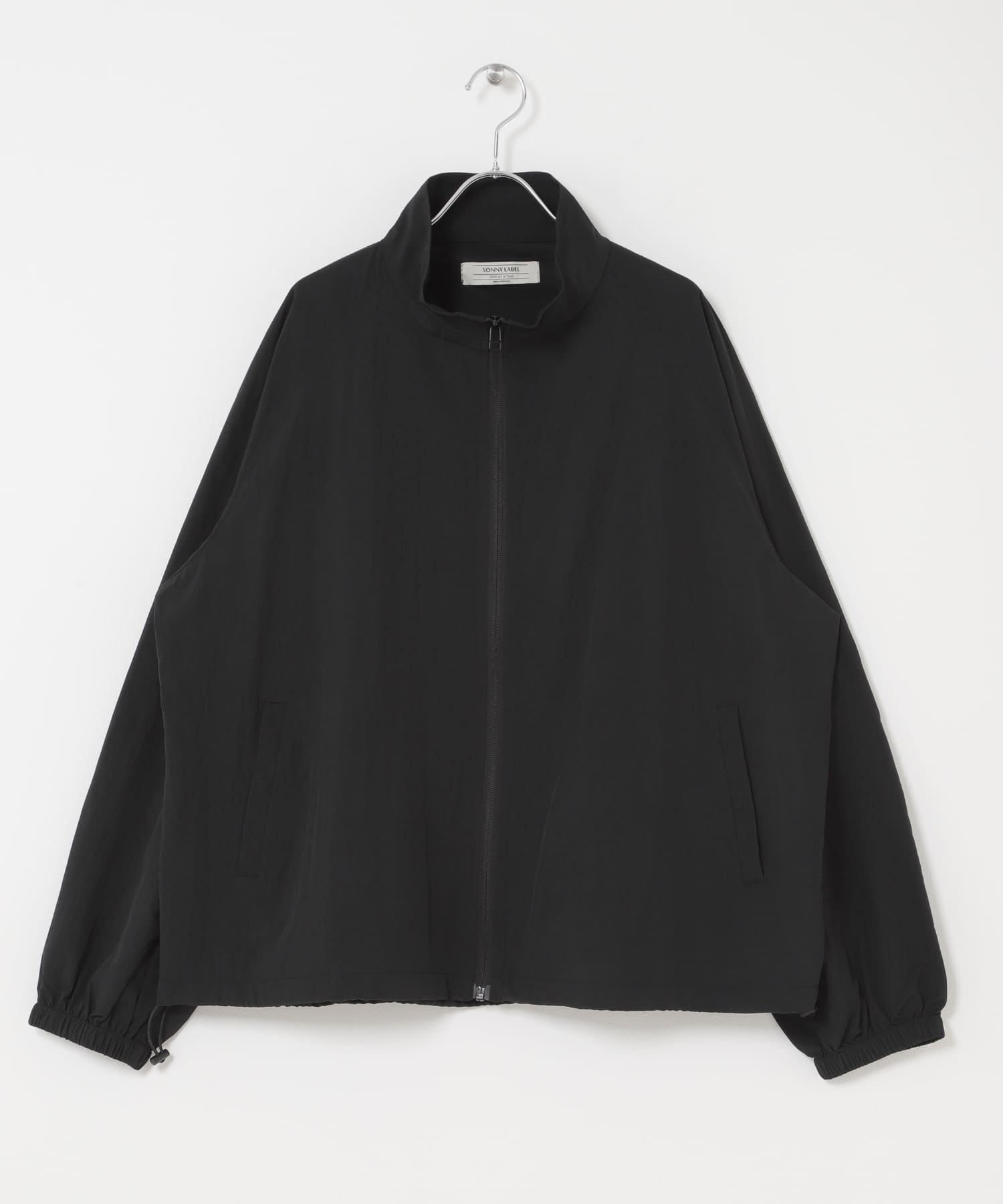 撥水ベーシックスタンドブルゾン ブラック M