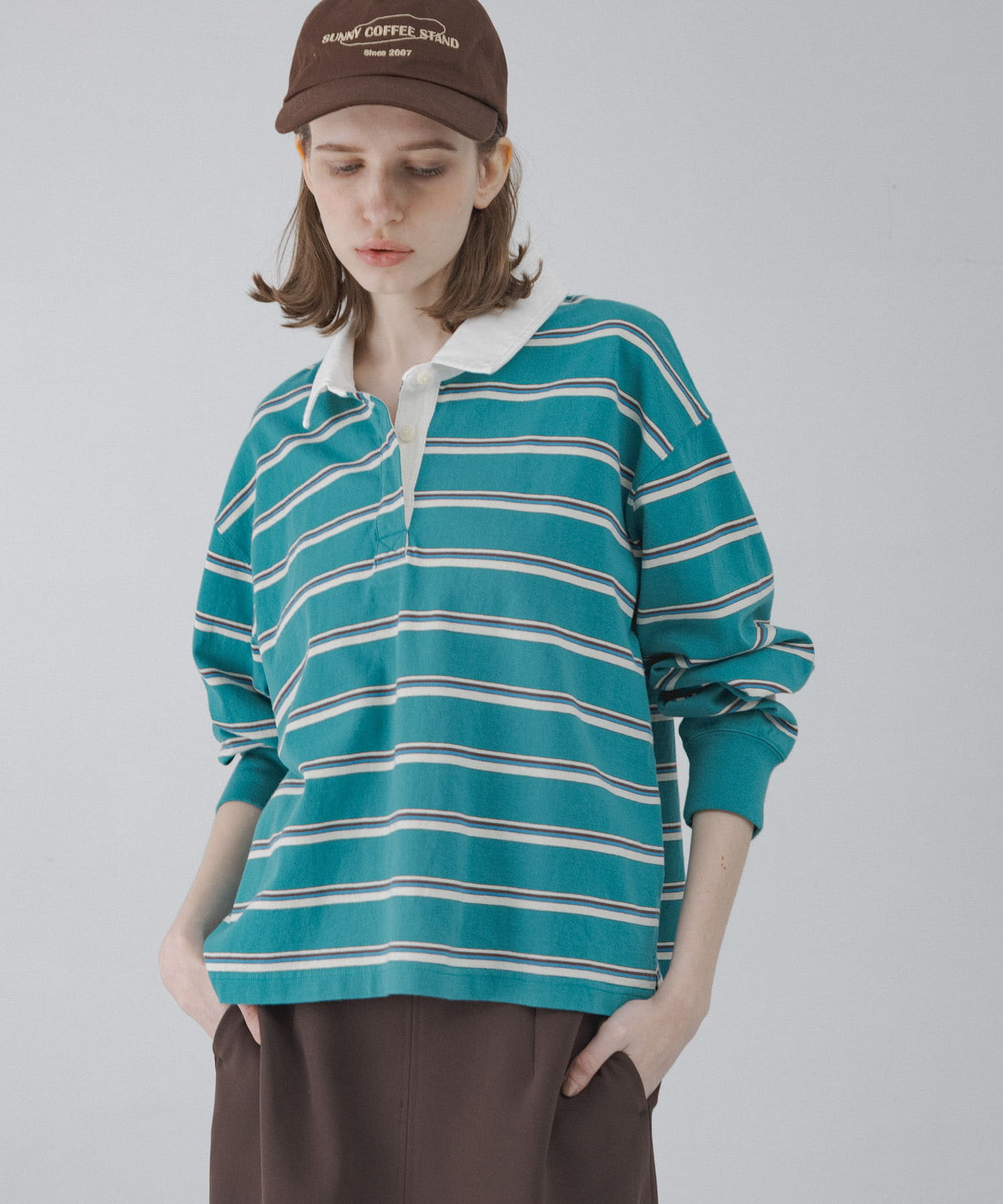 マルチボーダーラガーシャツ