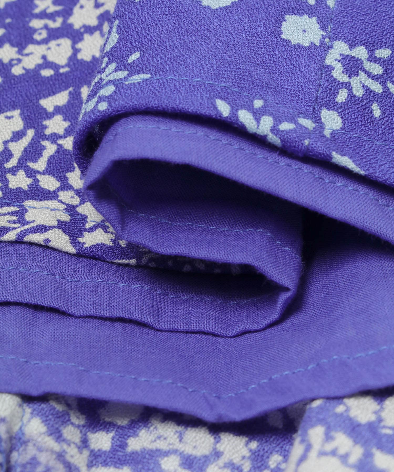 パネル柄プリントスカート ブルー系 Free