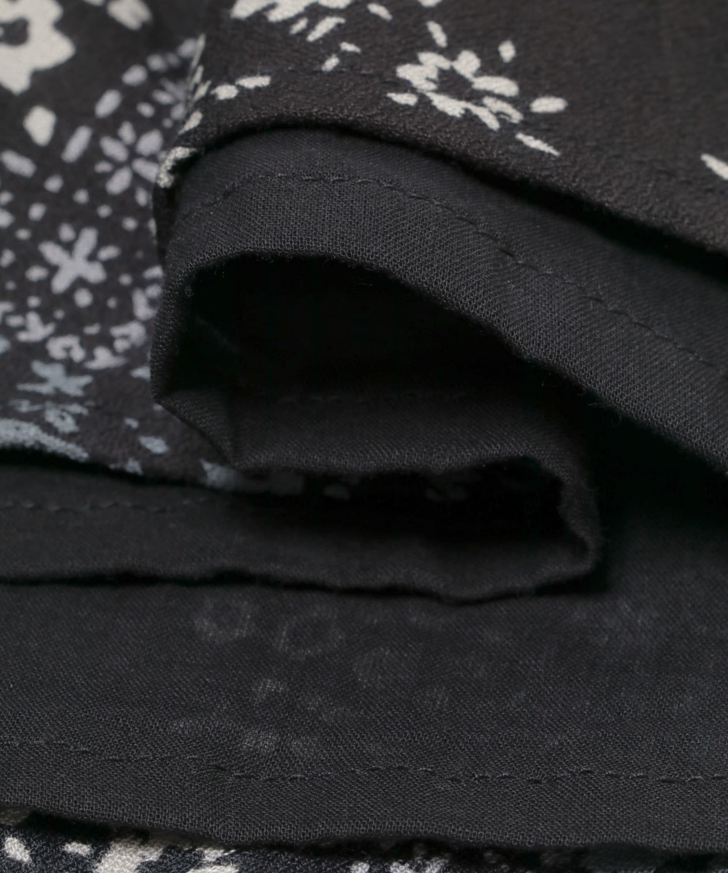 パネル柄プリントスカート ブラック系 Free