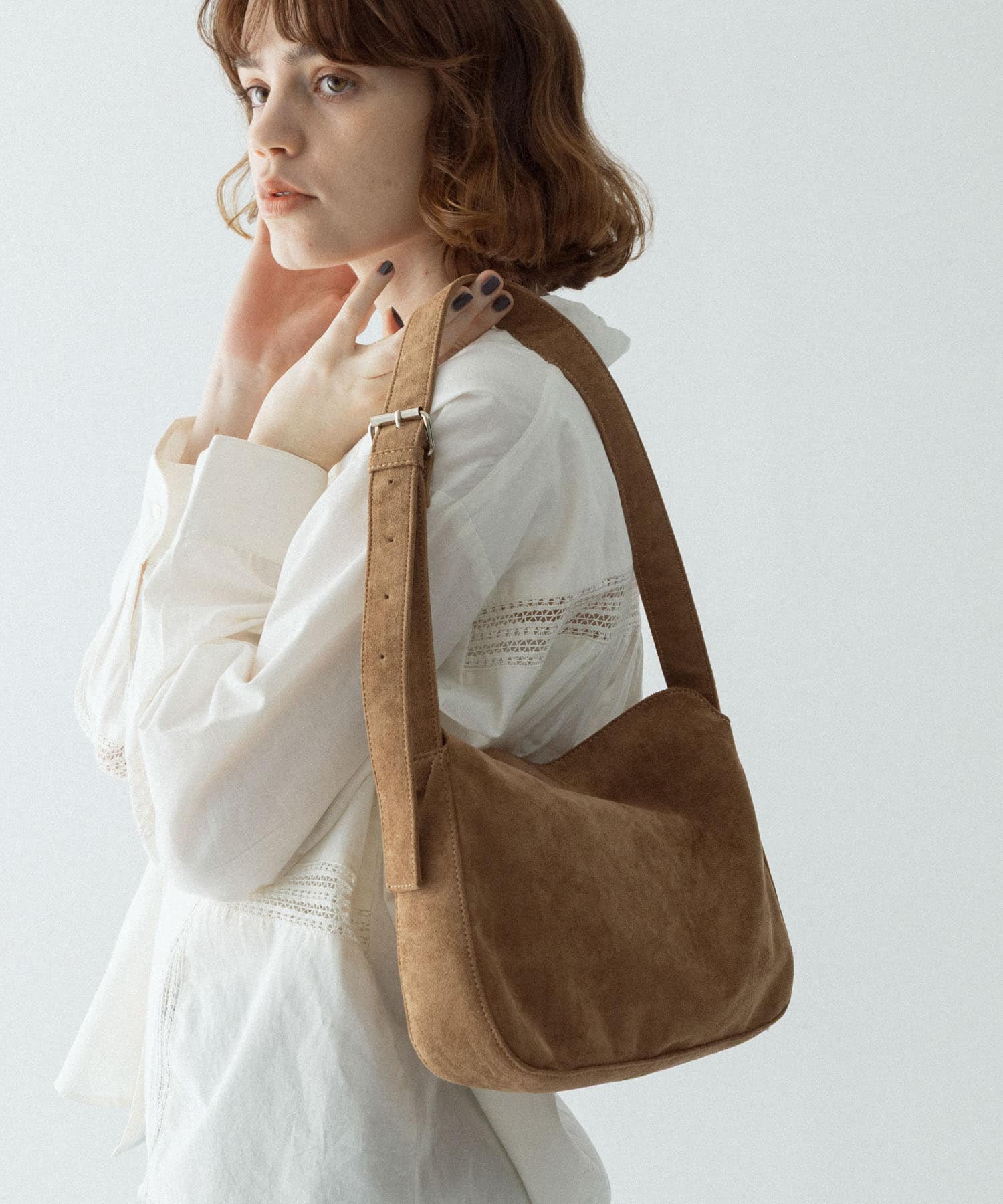 フェイクスエードショルダーバッグ