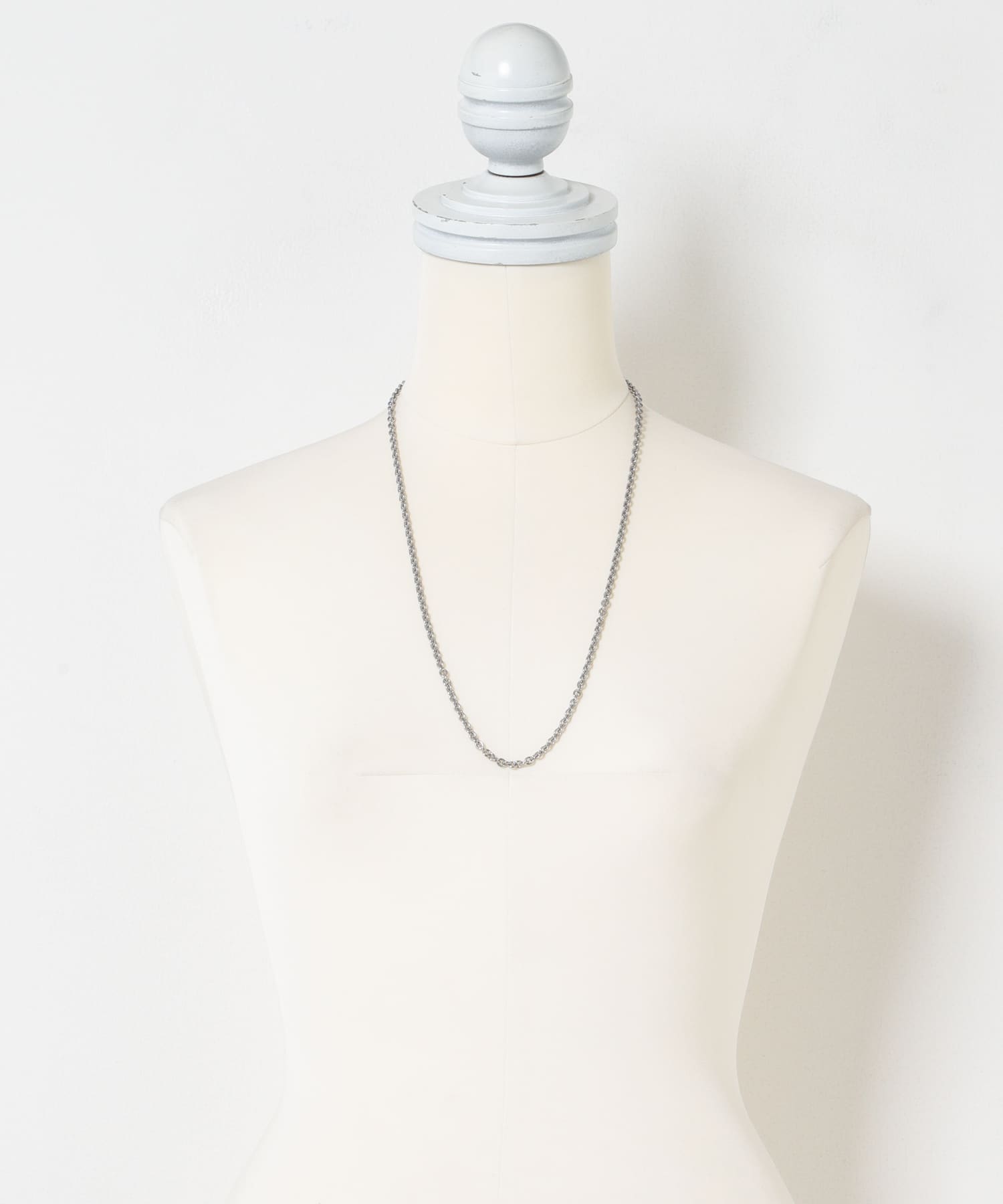 ステンレスラリエットチェーンネックレス シルバー One