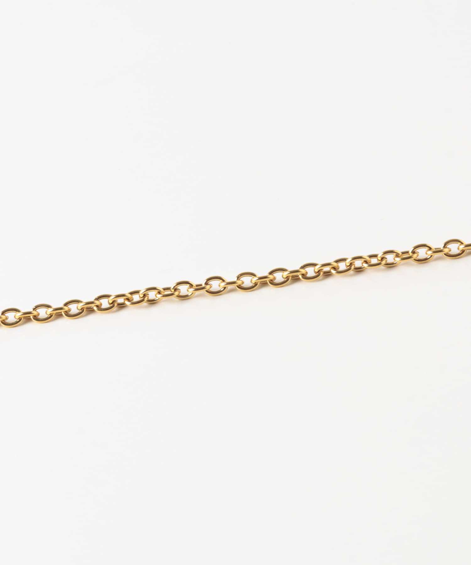 ステンレスラリエットチェーンネックレス ゴールド One