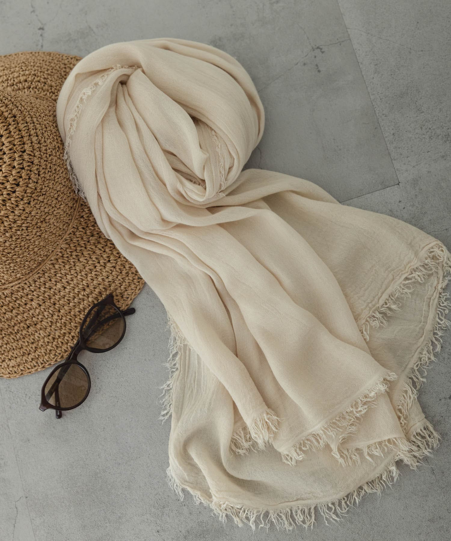 イタリア製なめらかレーヨンストール