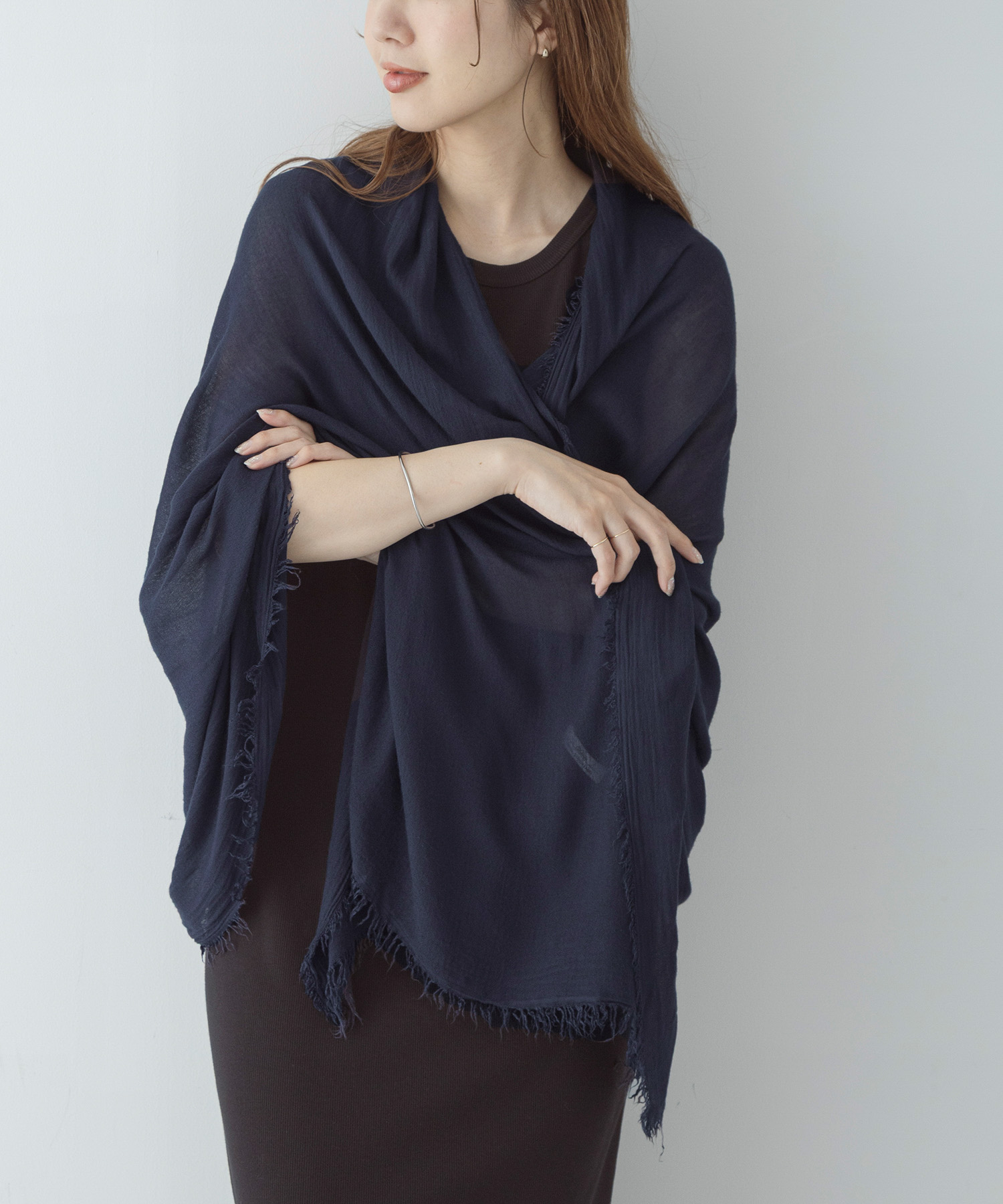 イタリア製なめらかレーヨンストール