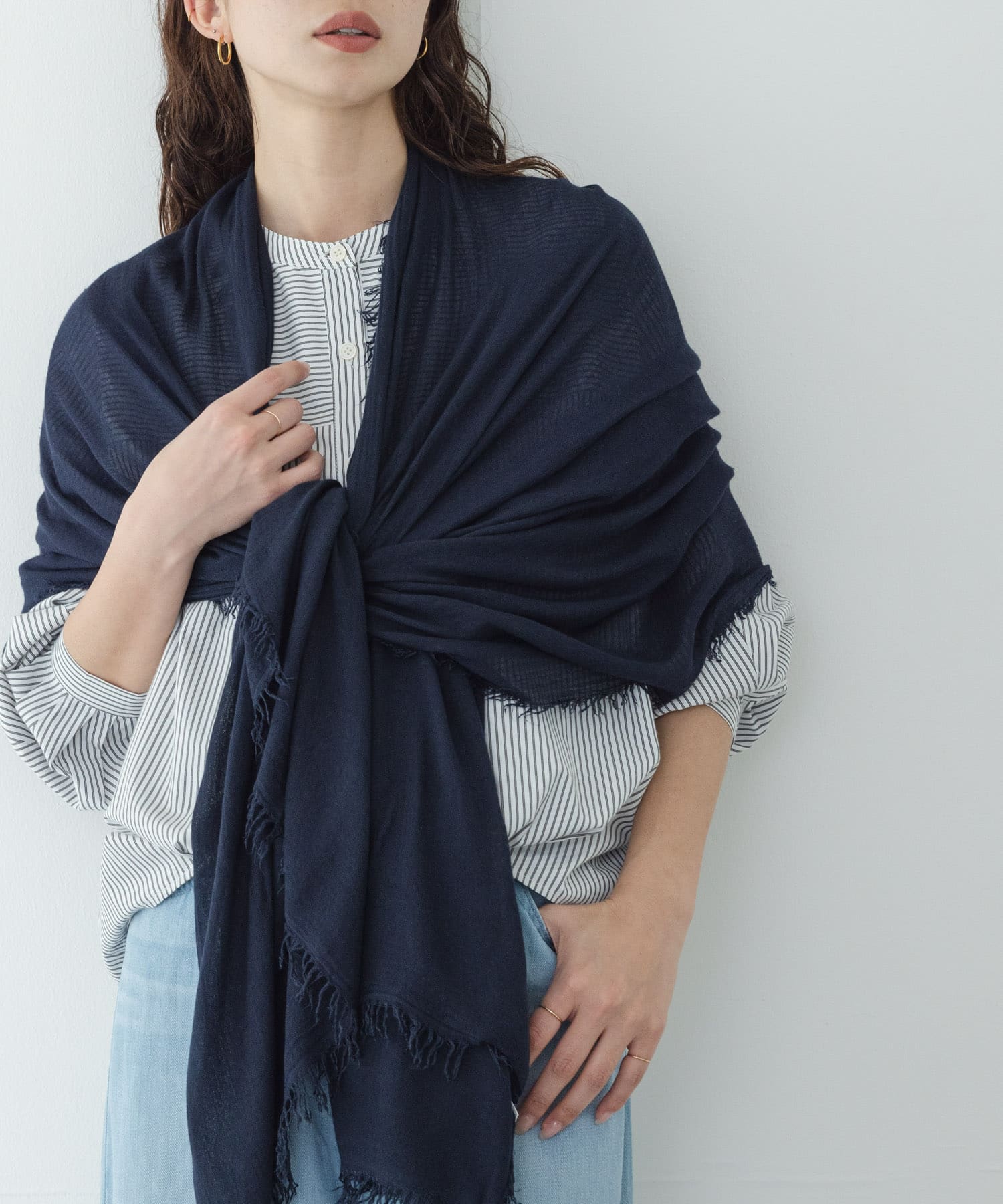 イタリア製なめらかレーヨンストール