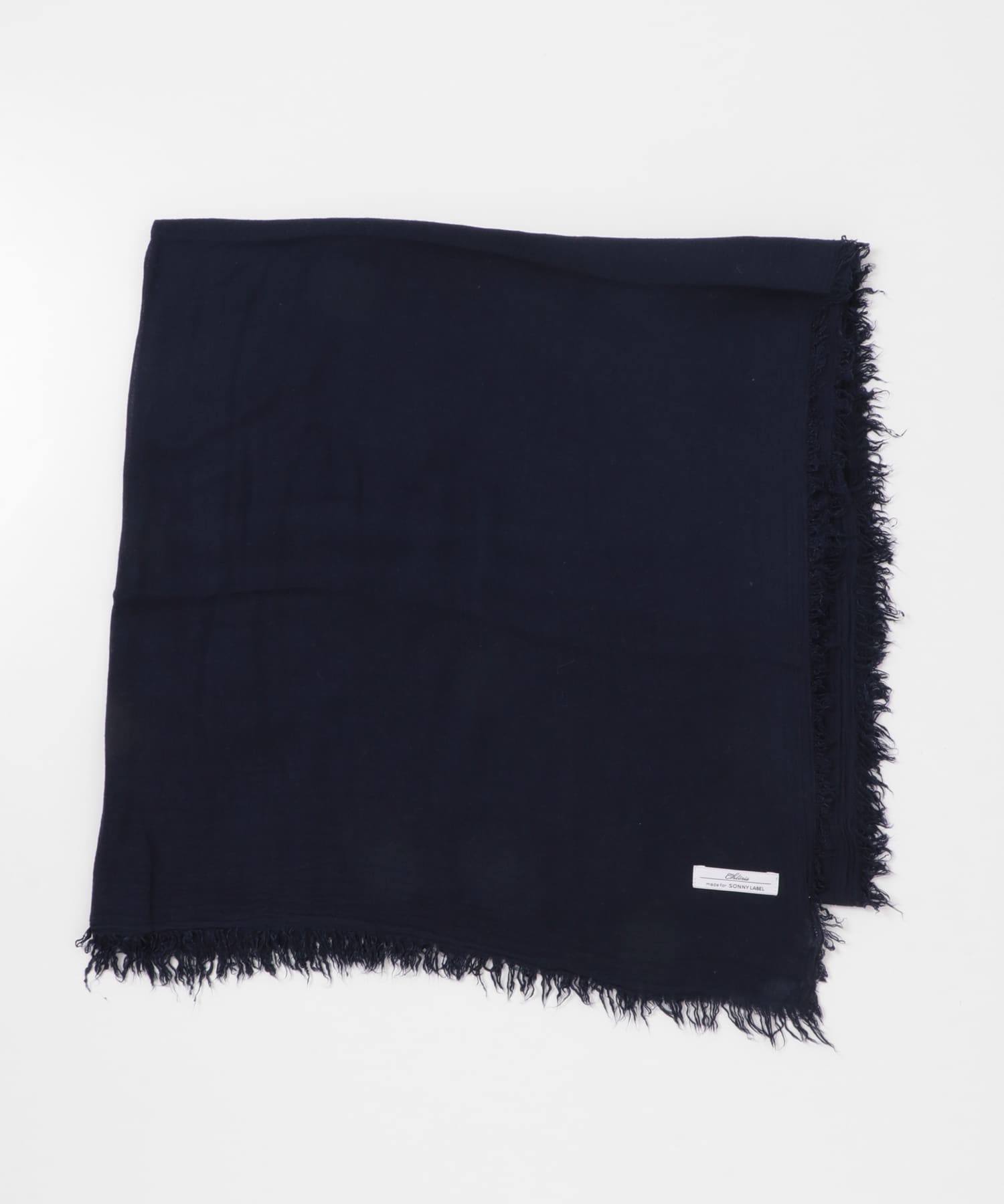 イタリア製なめらかレーヨンストール ネイビー One