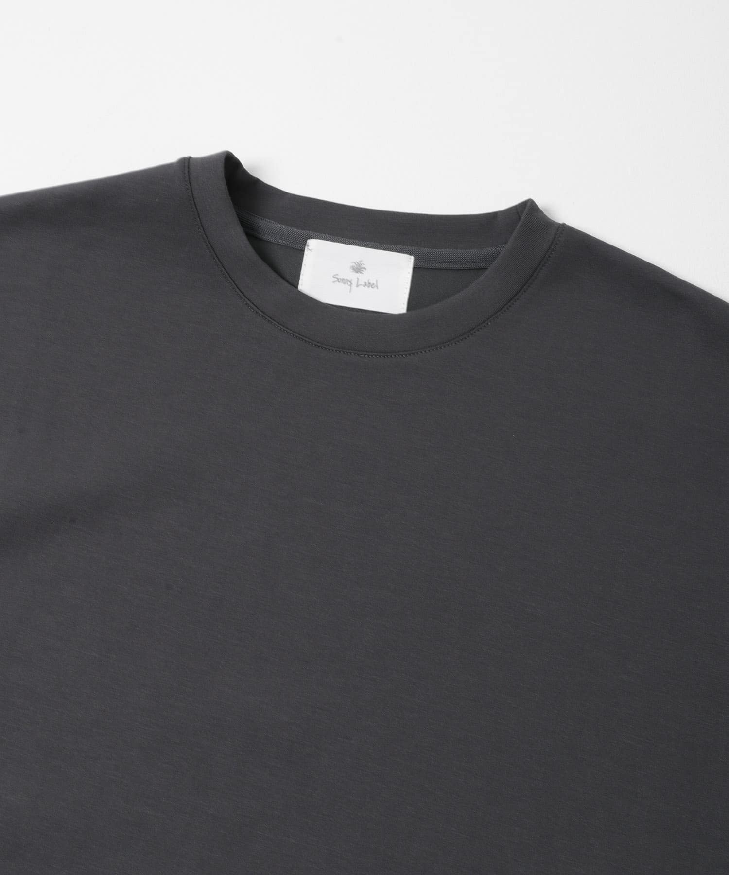 シルキーダンボールニットTシャツ チャコール M